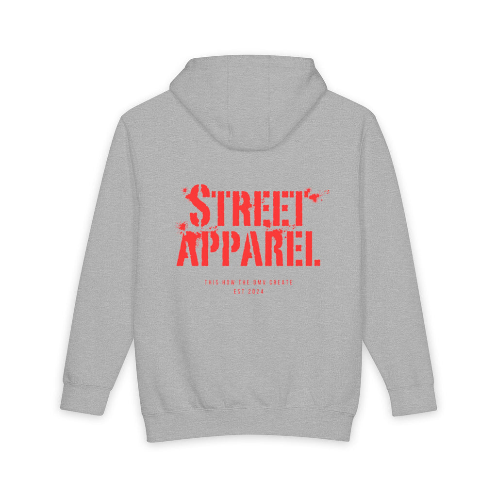 Street Apparel Hoodie — 'ART' Chest Logo & Back Stencil Design