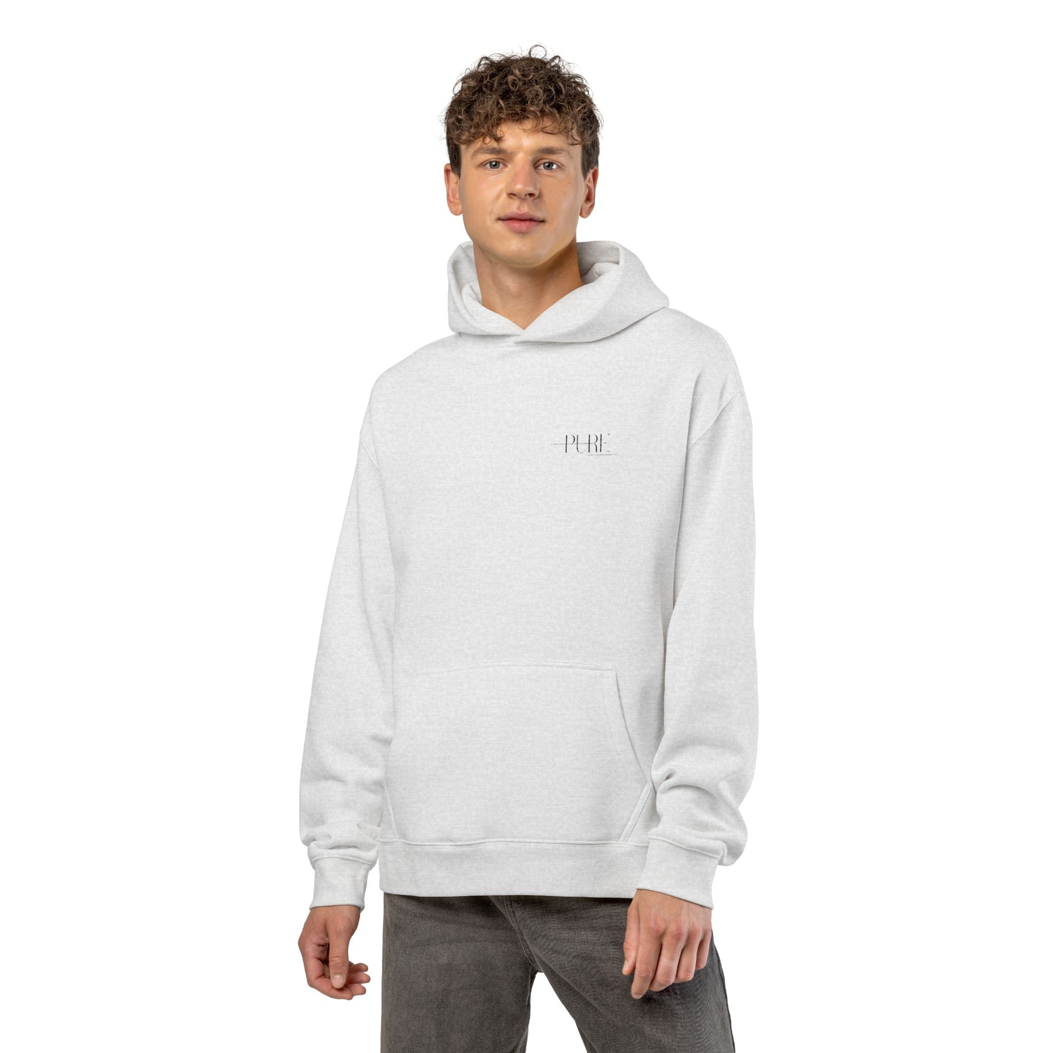 Minimal 'Relax' Embroidered Hoodie — Cozy Casual Pullover