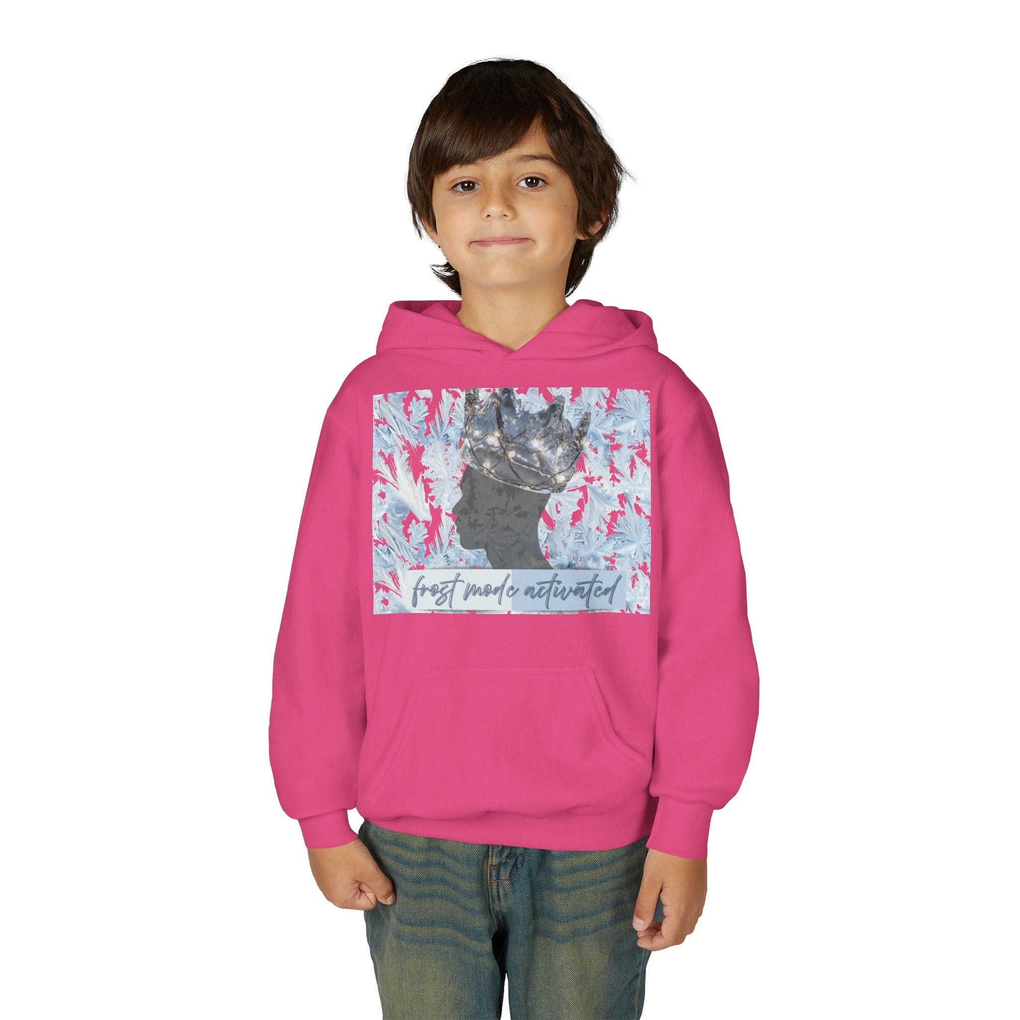 Youth Hoodie — "Frost Mode Activated" Graphic Sweatshirt