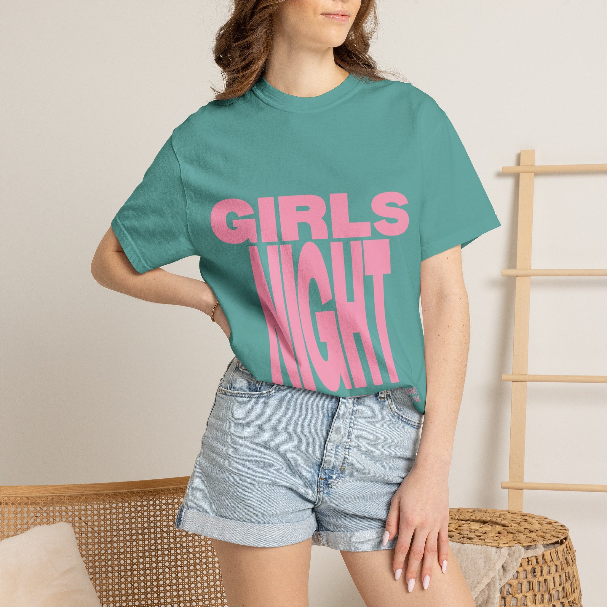 Girls Night T-Shirt — Bold Pink Graphic Tee for Bachelorette & Party