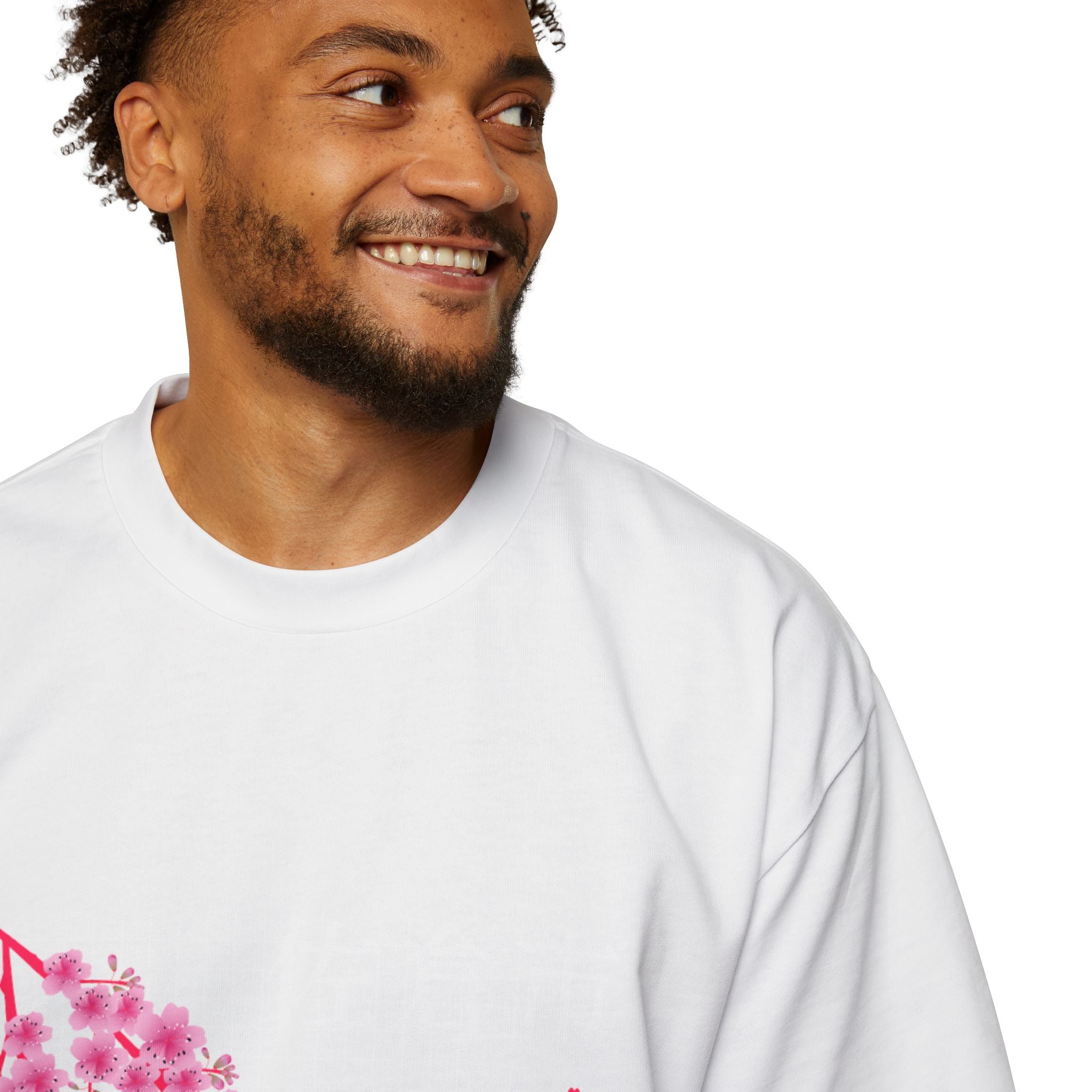 Cherry Blossom City oversized heavy T-shirt