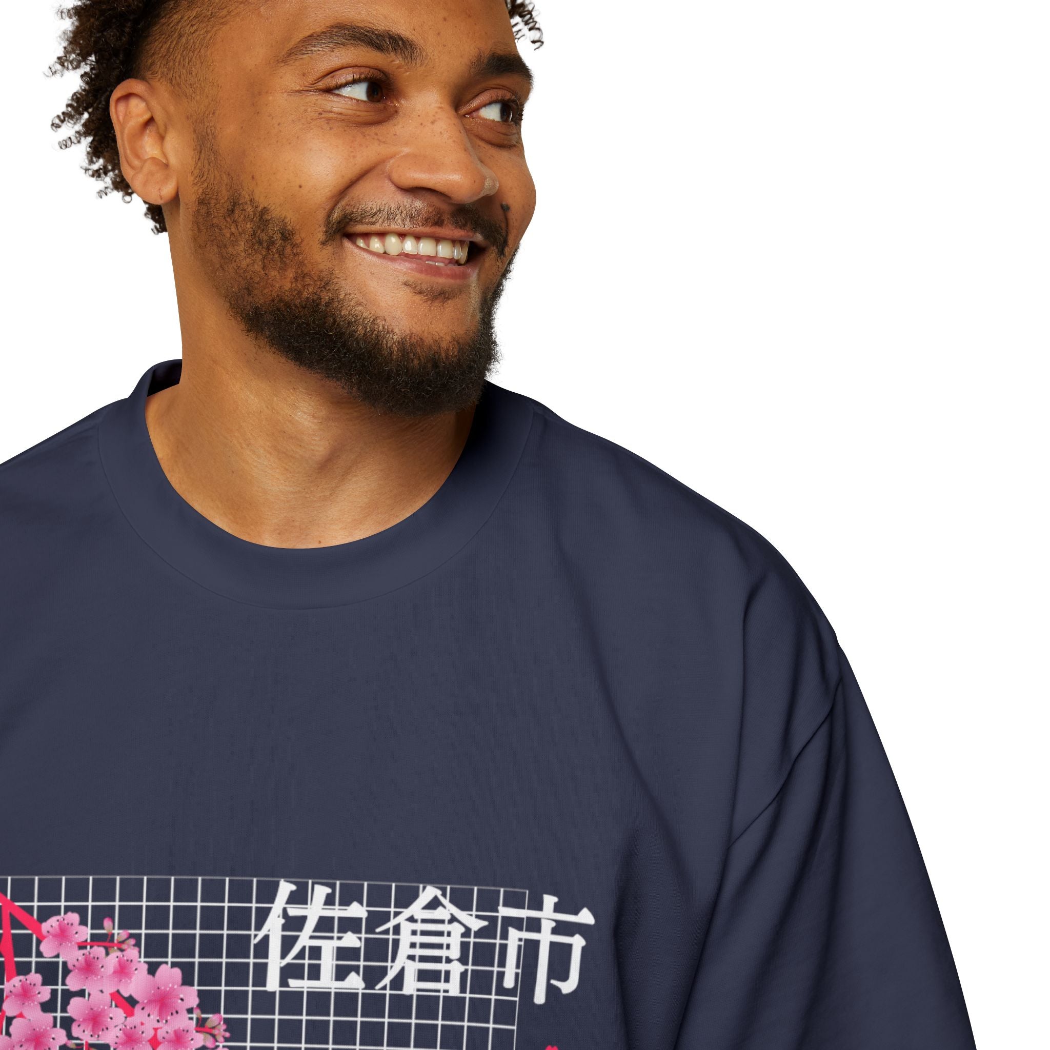 Cherry Blossom City oversized heavy T-shirt
