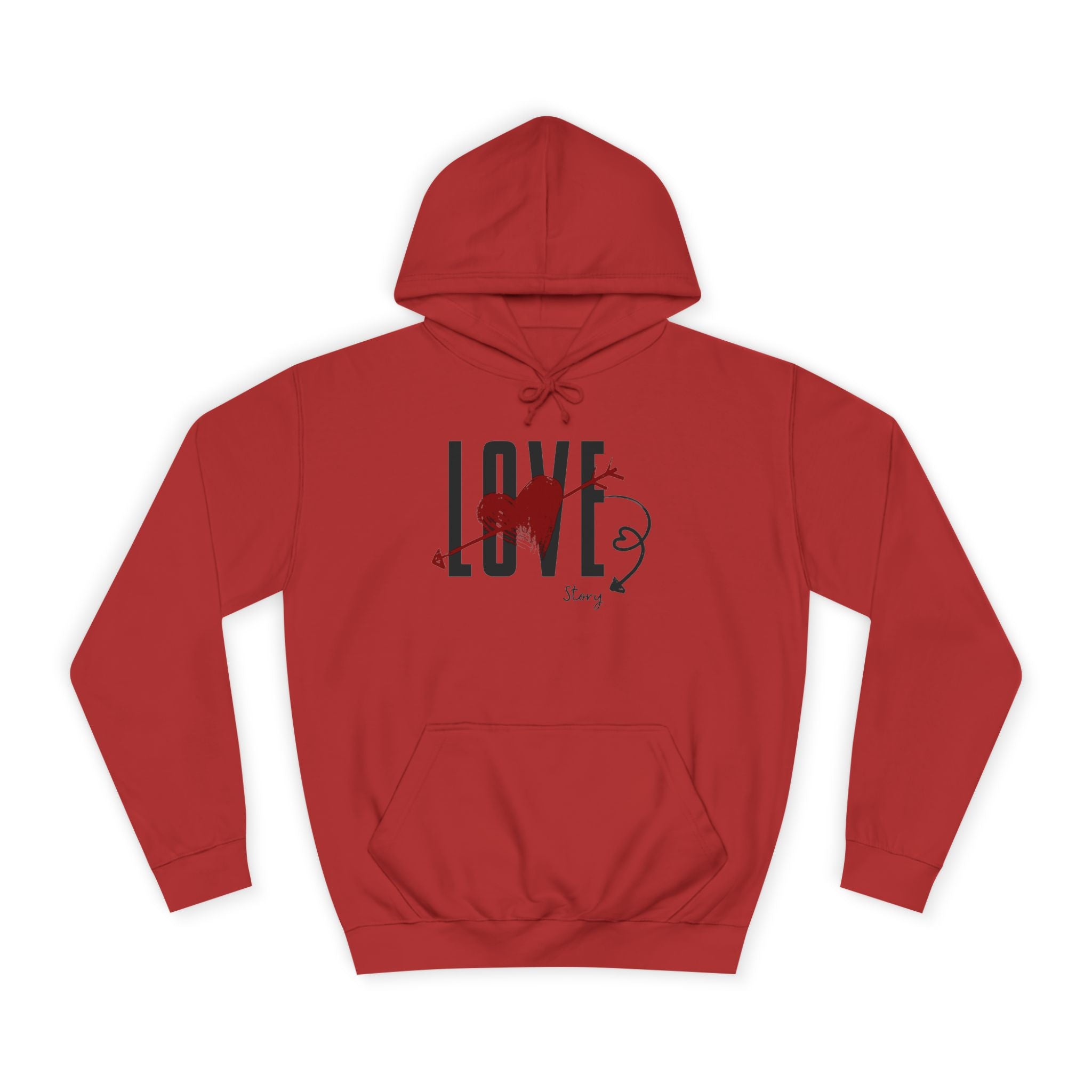 Love Heart Arrow Hoodie – Romantic College Pullover