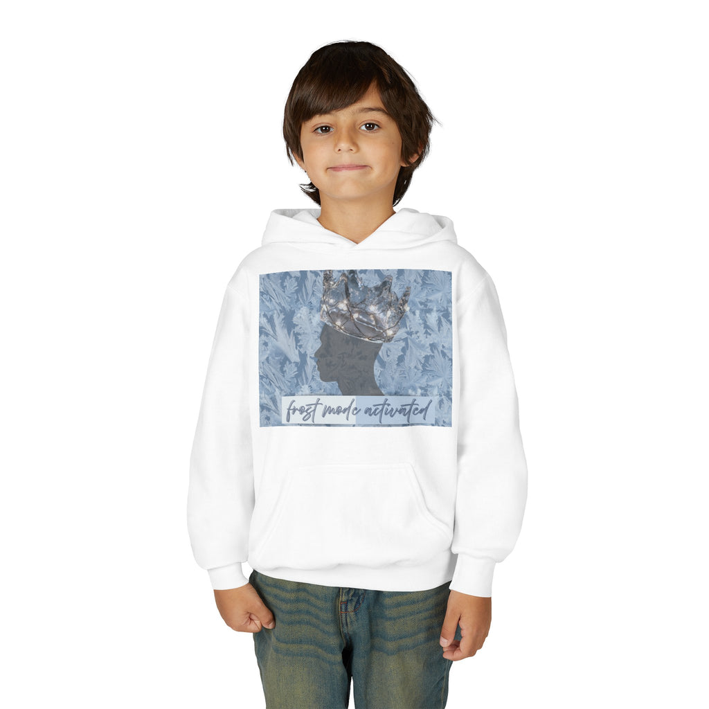 Youth Hoodie — "Frost Mode Activated" Graphic Sweatshirt