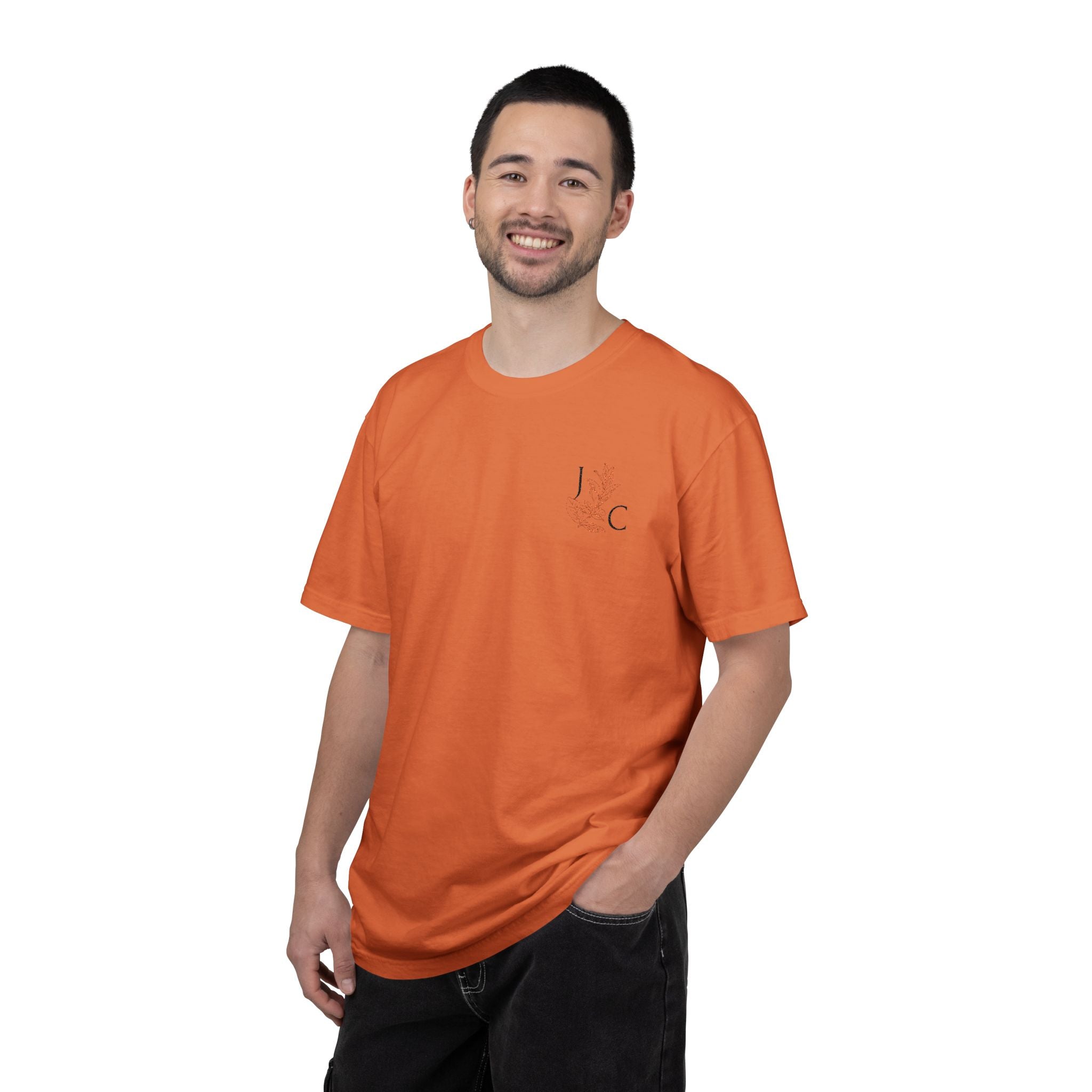 JC's Flower embordered T‑Shirt