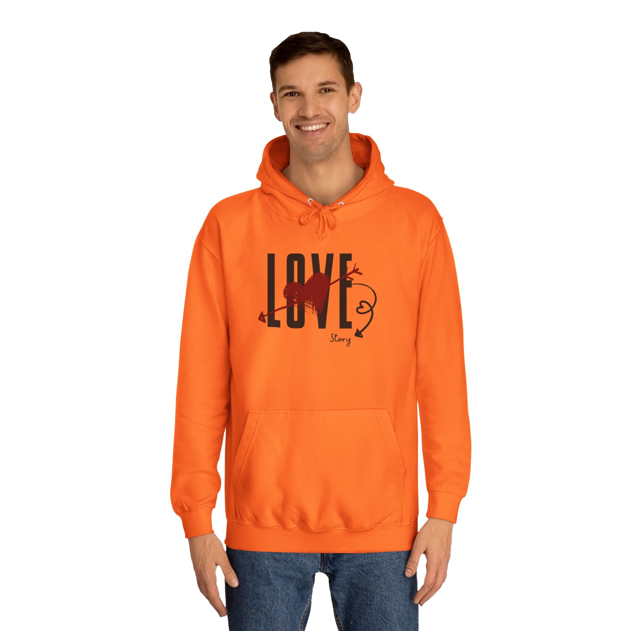 Love Heart Arrow Hoodie – Romantic College Pullover