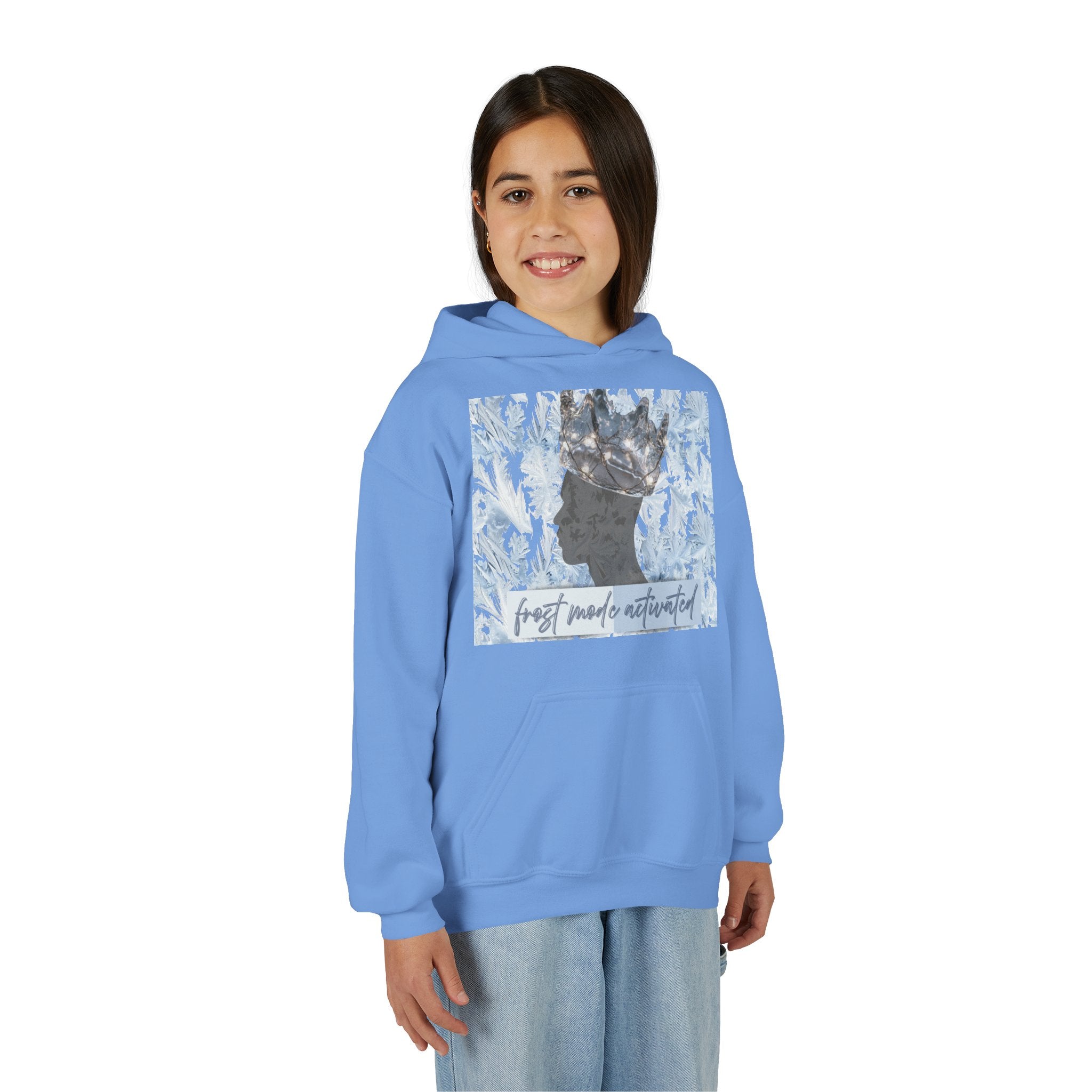 Youth Hoodie — "Frost Mode Activated" Graphic Sweatshirt