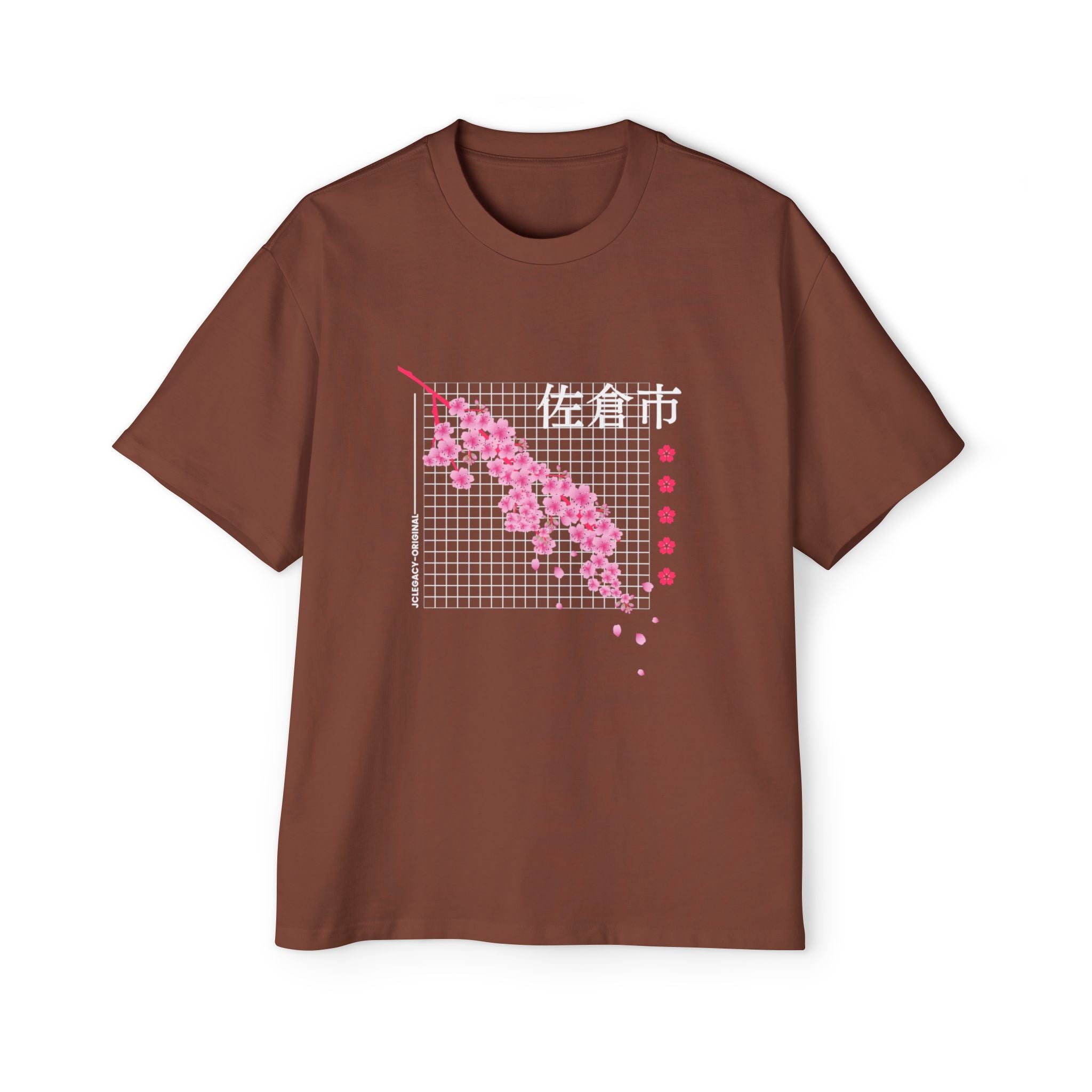 Cherry Blossom City oversized heavy T-shirt
