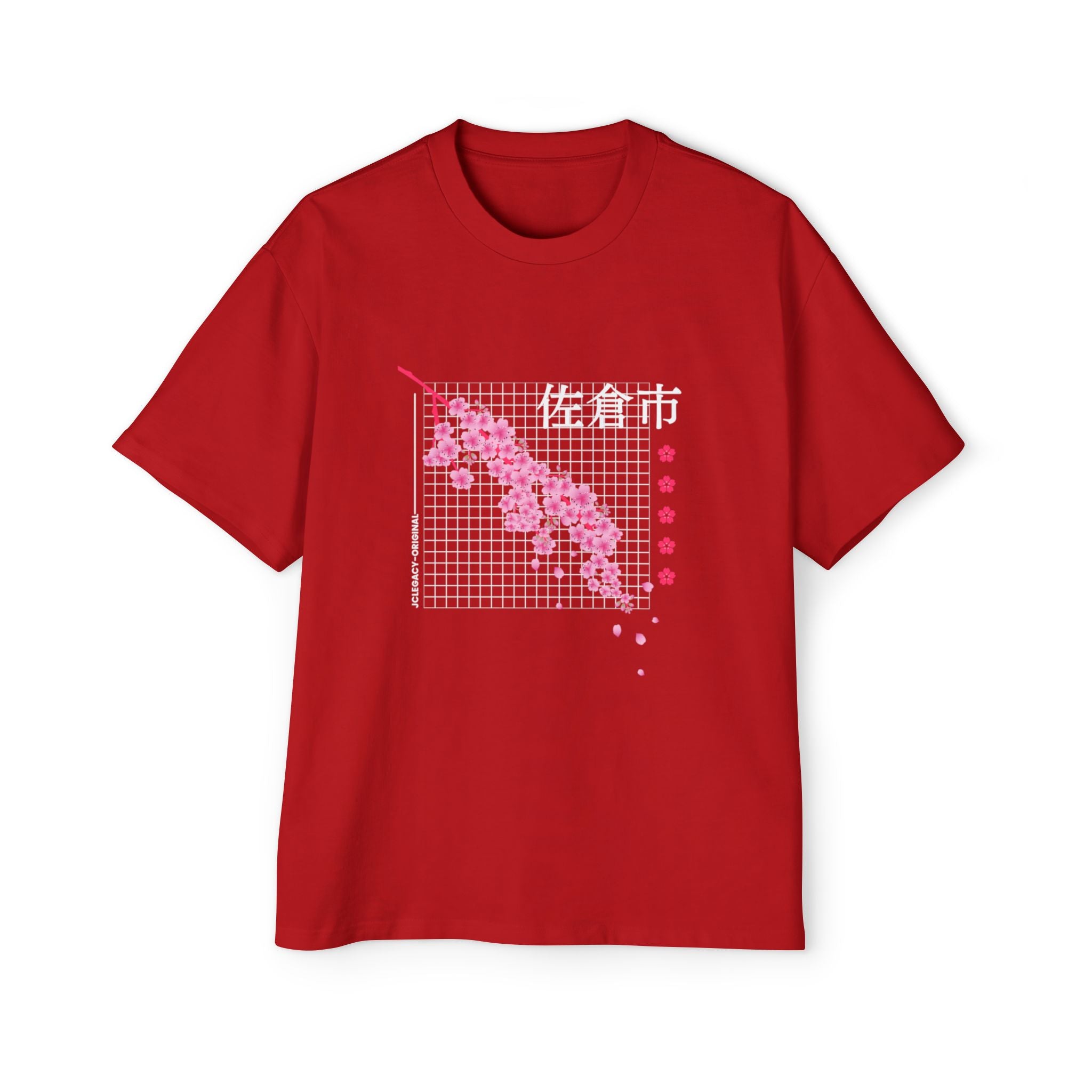 Cherry Blossom City oversized heavy T-shirt
