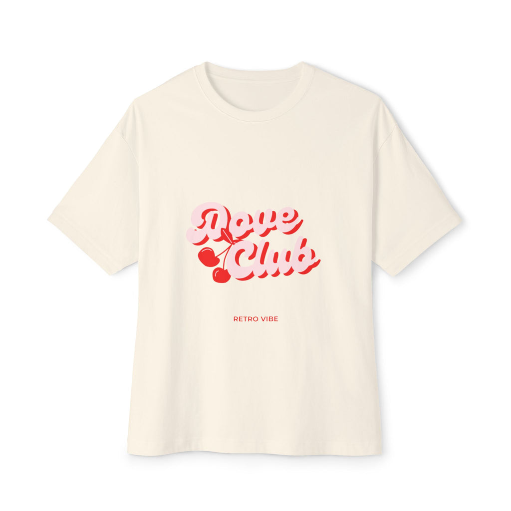Love Club Oversized Tee - Casual T-Shirt for Lovers