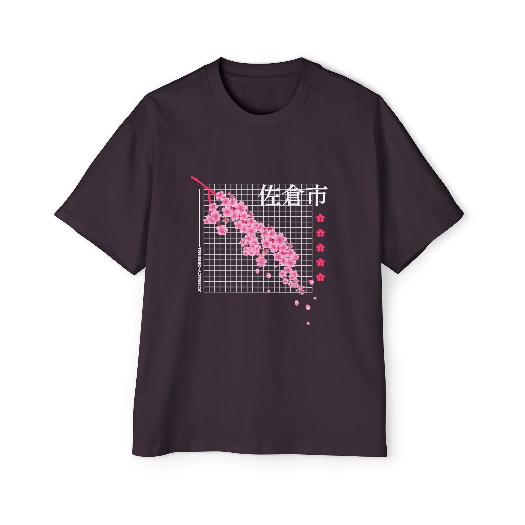 Cherry Blossom City oversized heavy T-shirt