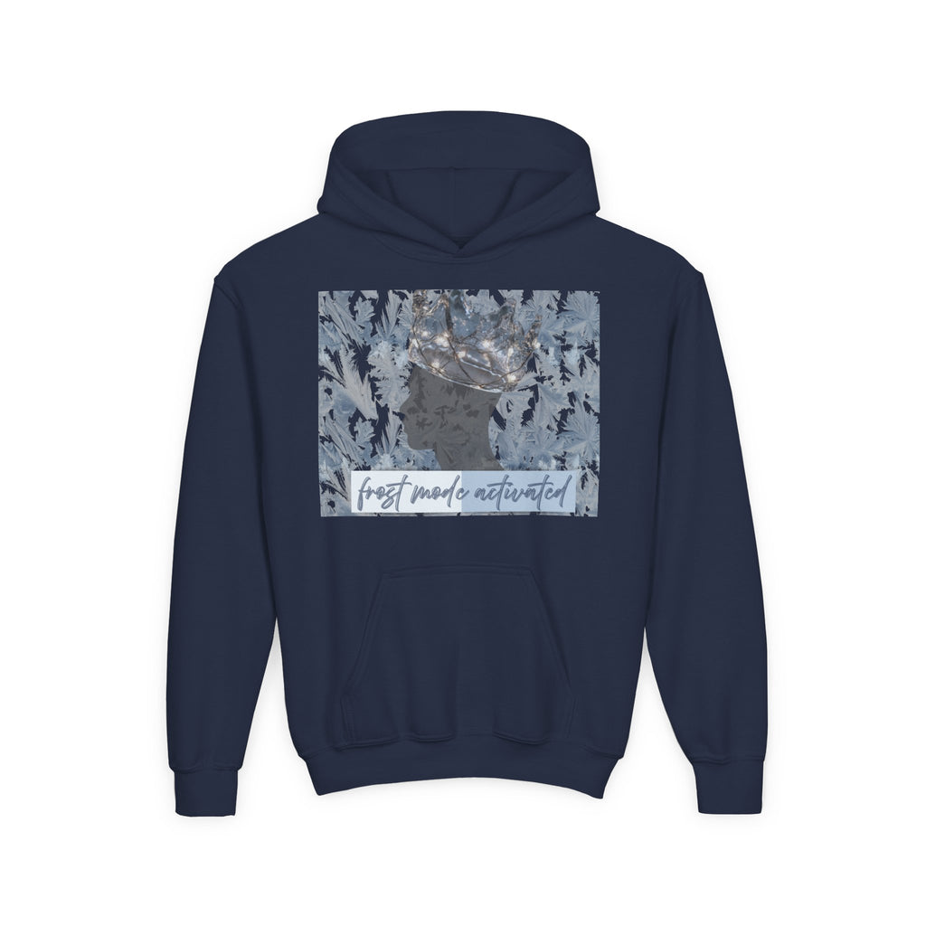 Youth Hoodie — "Frost Mode Activated" Graphic Sweatshirt