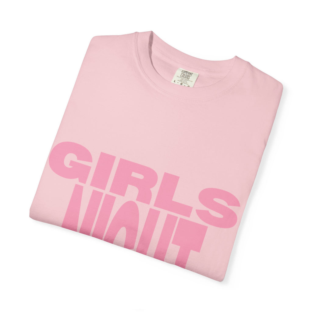 Girls Night T-Shirt — Bold Pink Graphic Tee for Bachelorette & Party