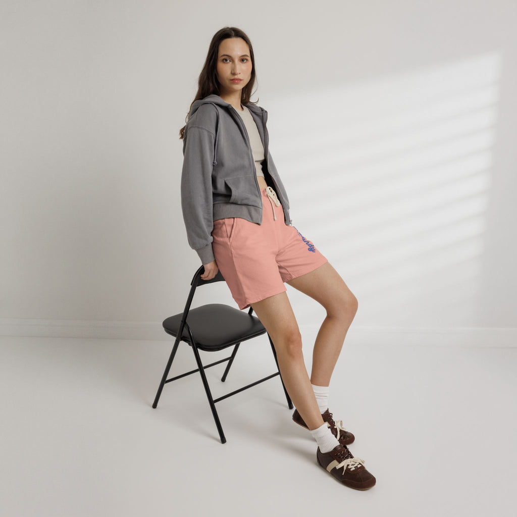 Cotton Candy Graphic Sweat Shorts — Lightweight Garment-Dyed Fleece
