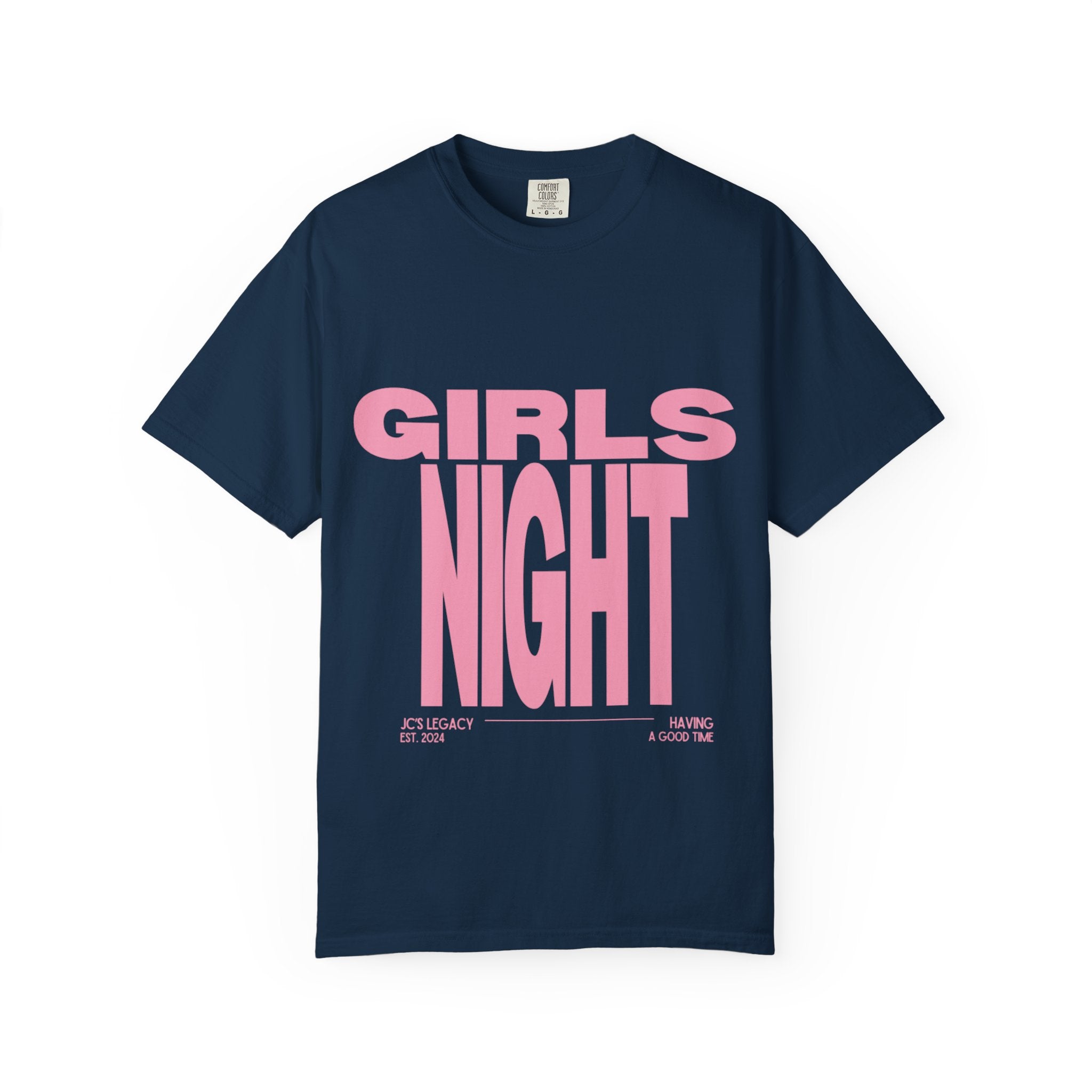 Girls Night T-Shirt — Bold Pink Graphic Tee for Bachelorette & Party