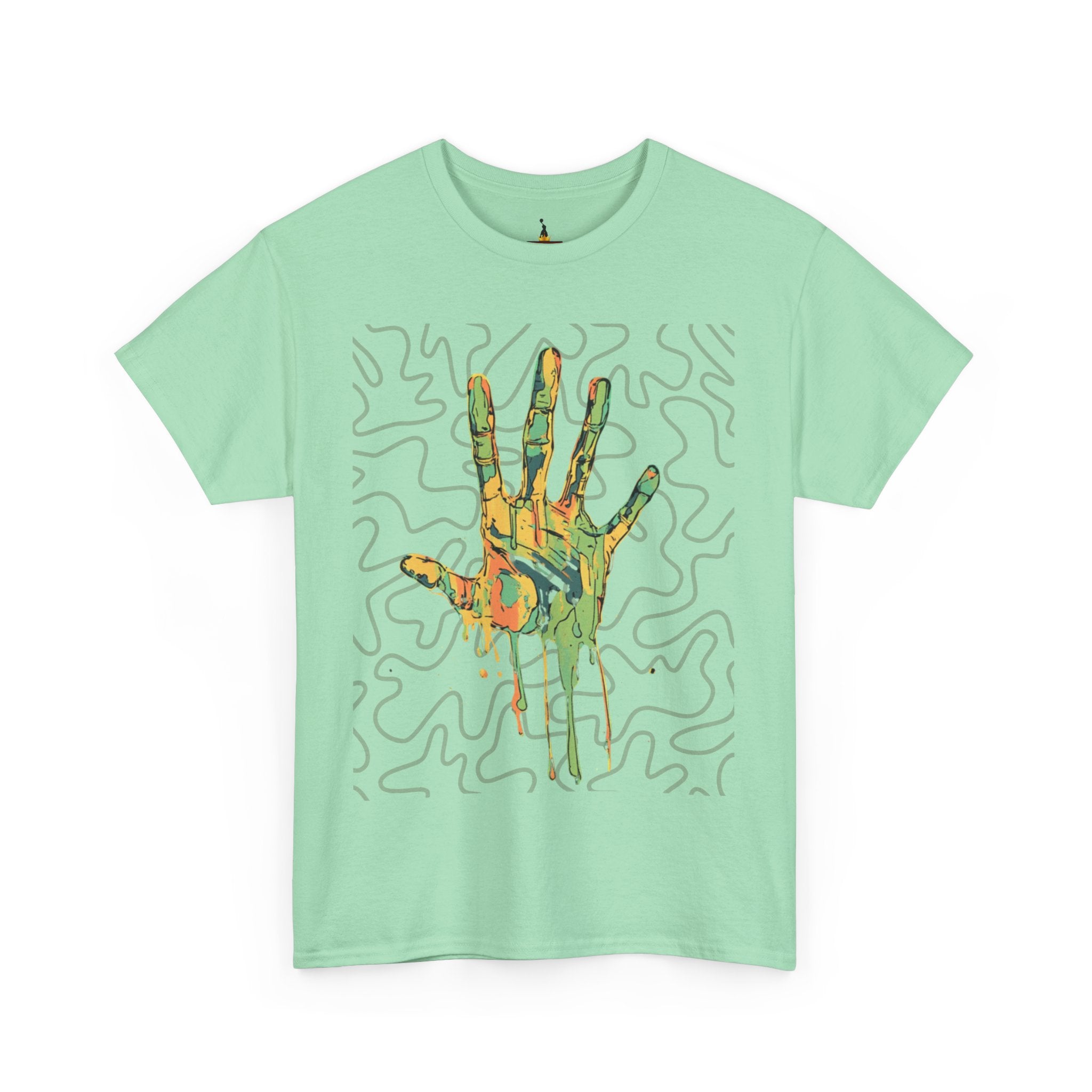 Vibrant Hand Art Tee 1