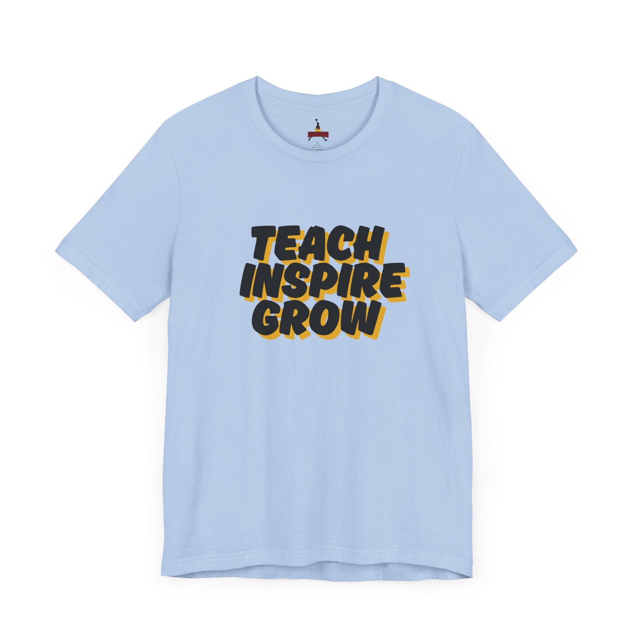 Inspiring Teacher Tee - Teach Inspire Grow Unisex Jersey Short Sleeve Shirt