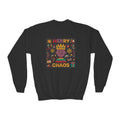 Youth Sweatshirt — "Merry Chaos" Holiday Crewneck