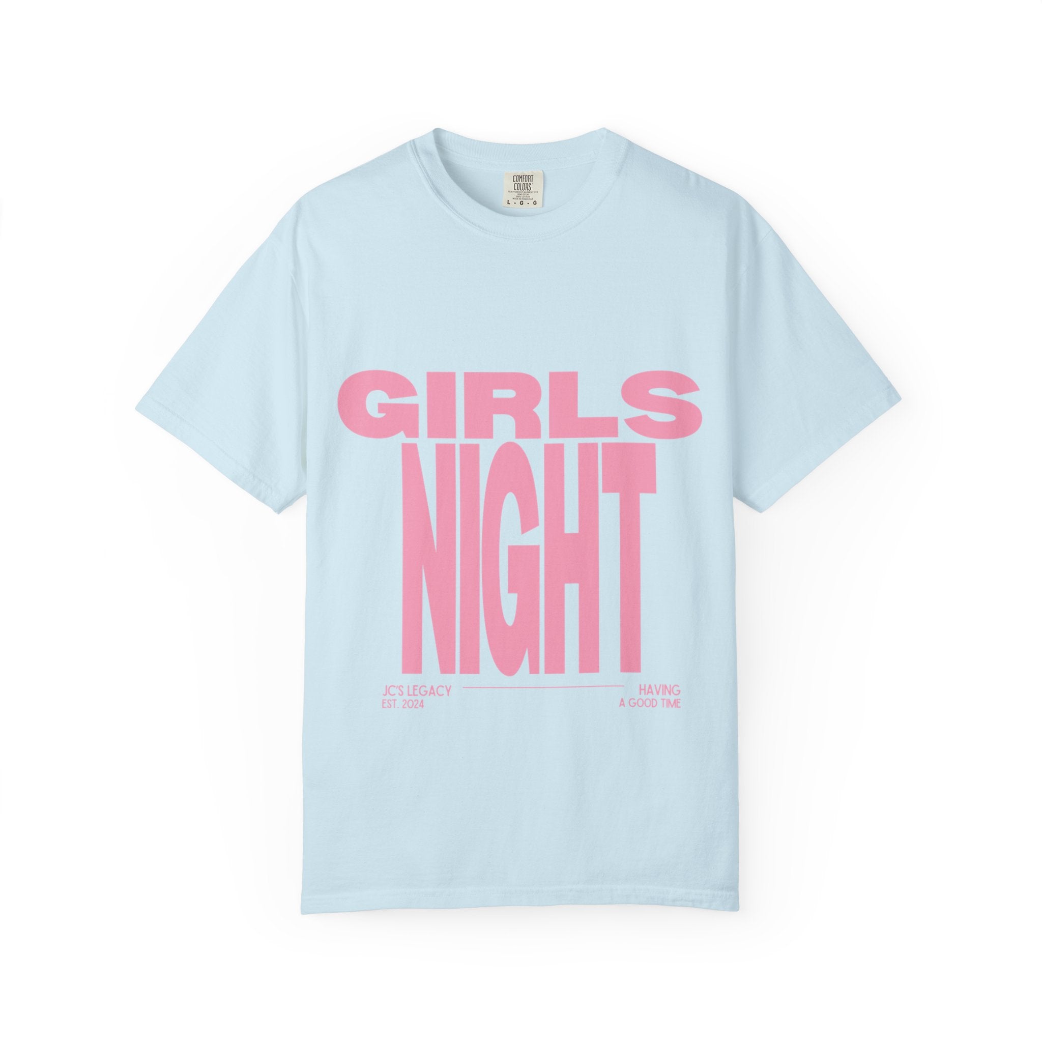 Girls Night T-Shirt — Bold Pink Graphic Tee for Bachelorette & Party