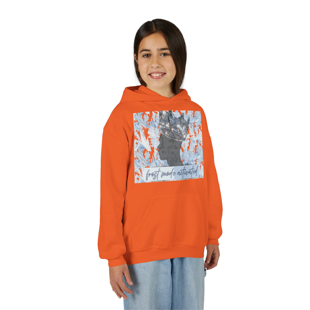 Youth Hoodie — "Frost Mode Activated" Graphic Sweatshirt