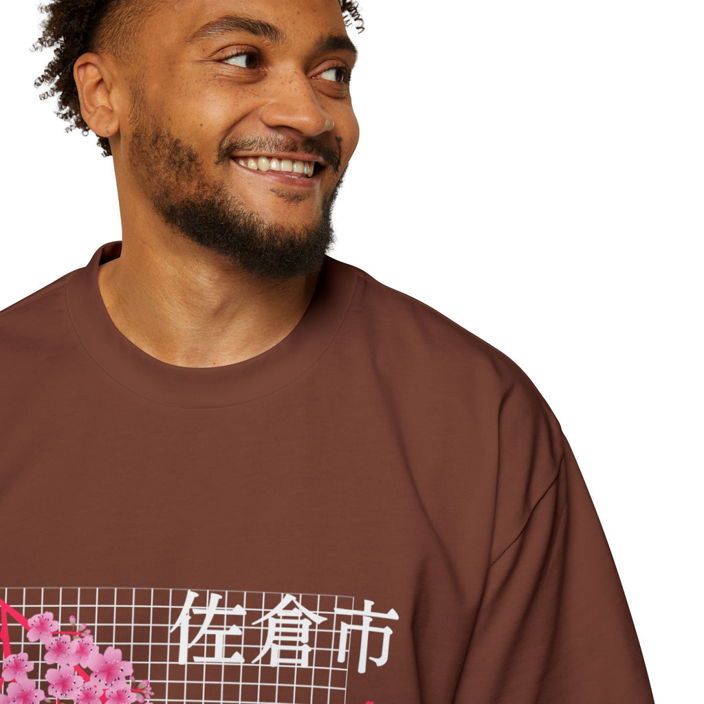 Cherry Blossom City oversized heavy T-shirt