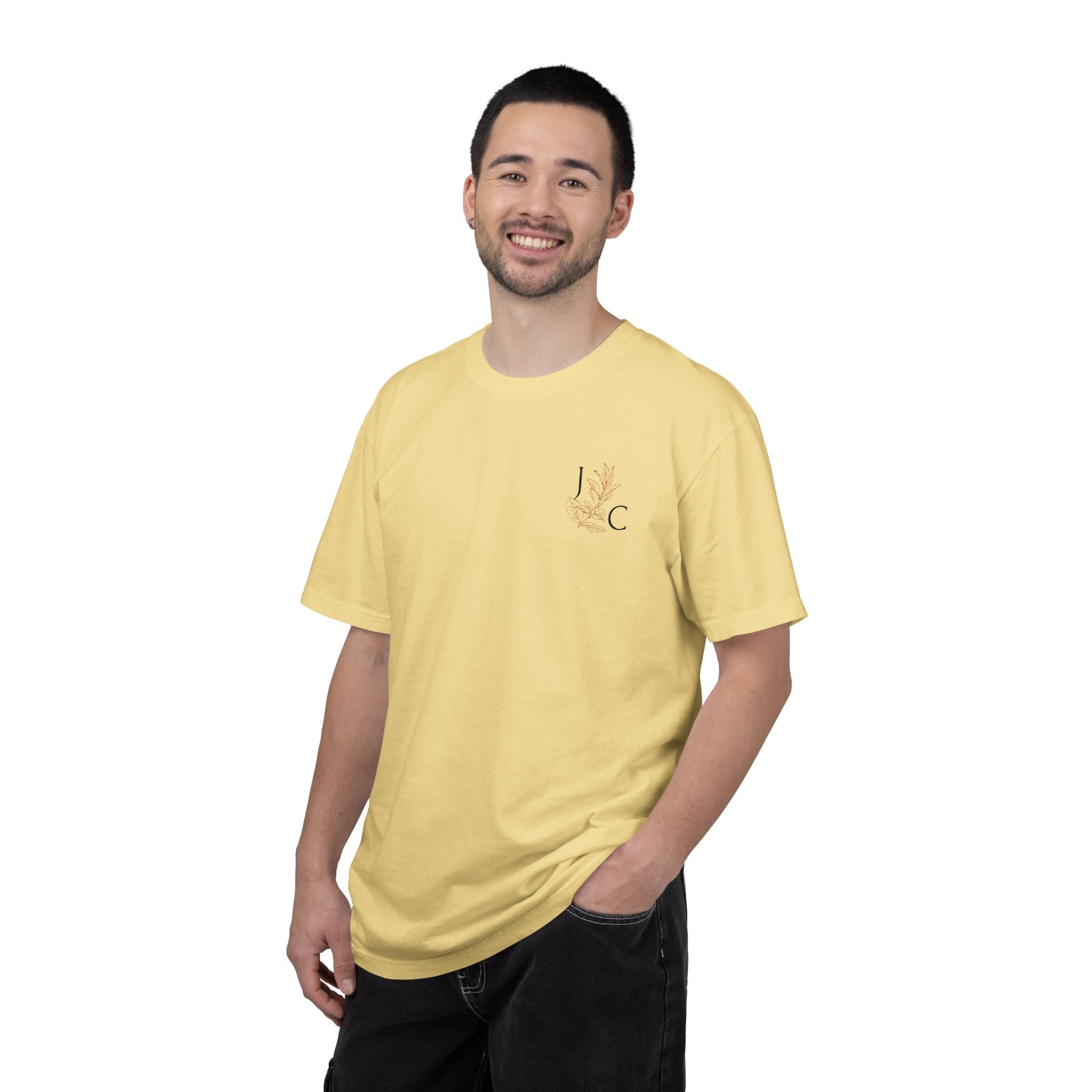 JC's Flower embordered T‑Shirt