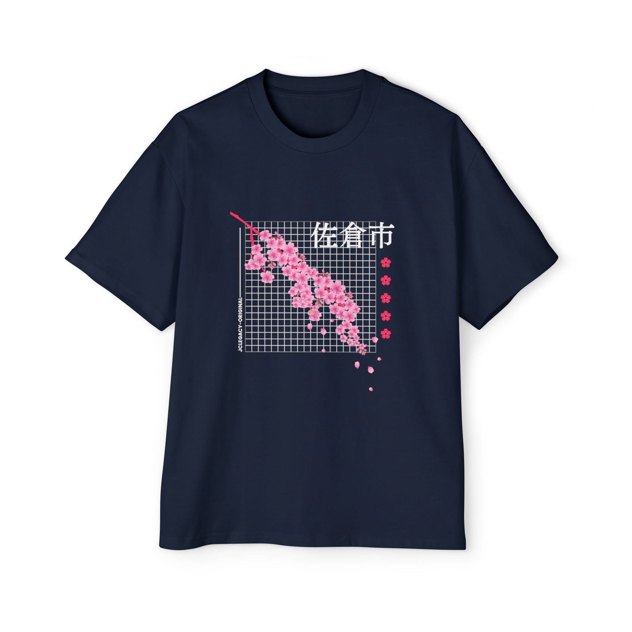 Cherry Blossom City oversized heavy T-shirt