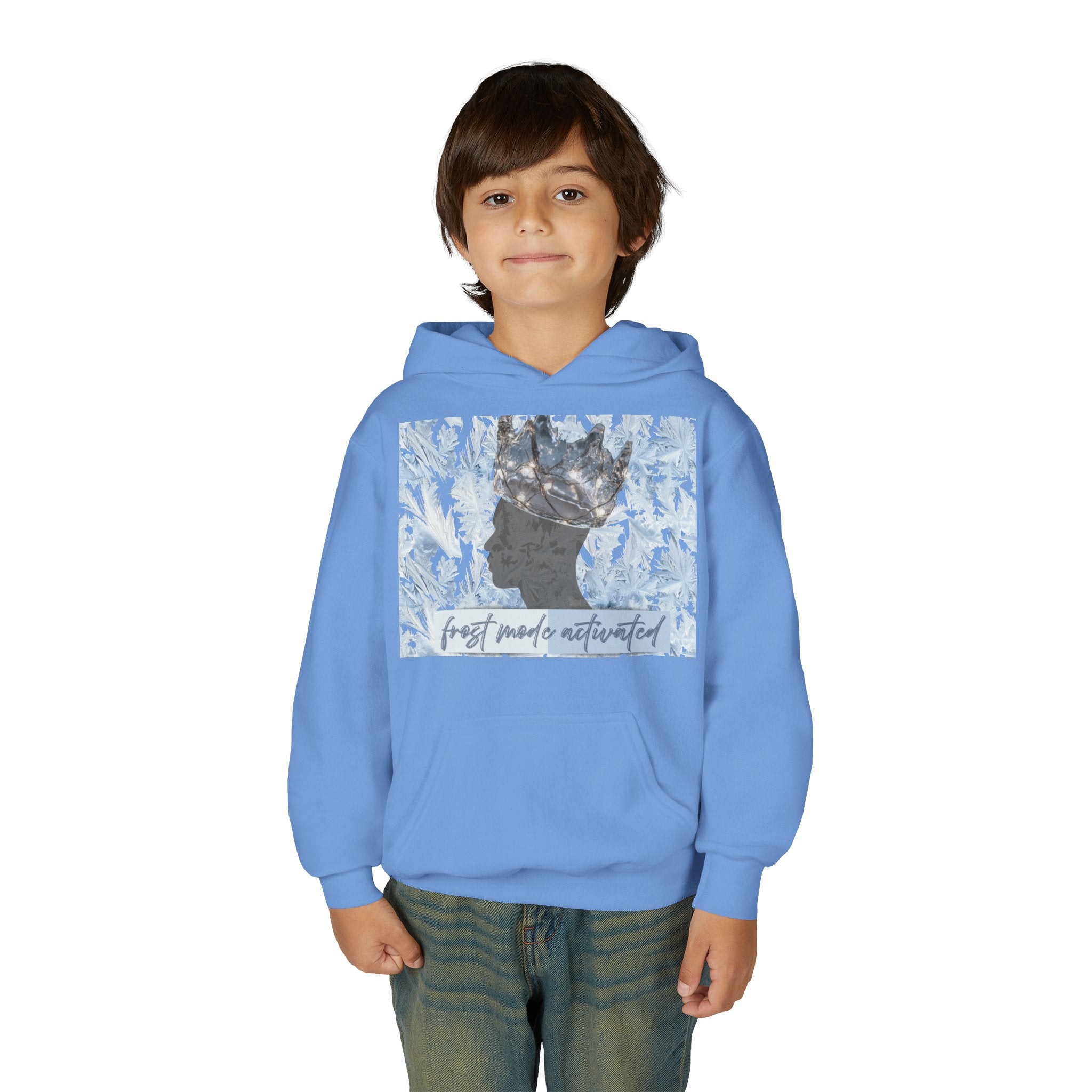 Youth Hoodie — "Frost Mode Activated" Graphic Sweatshirt