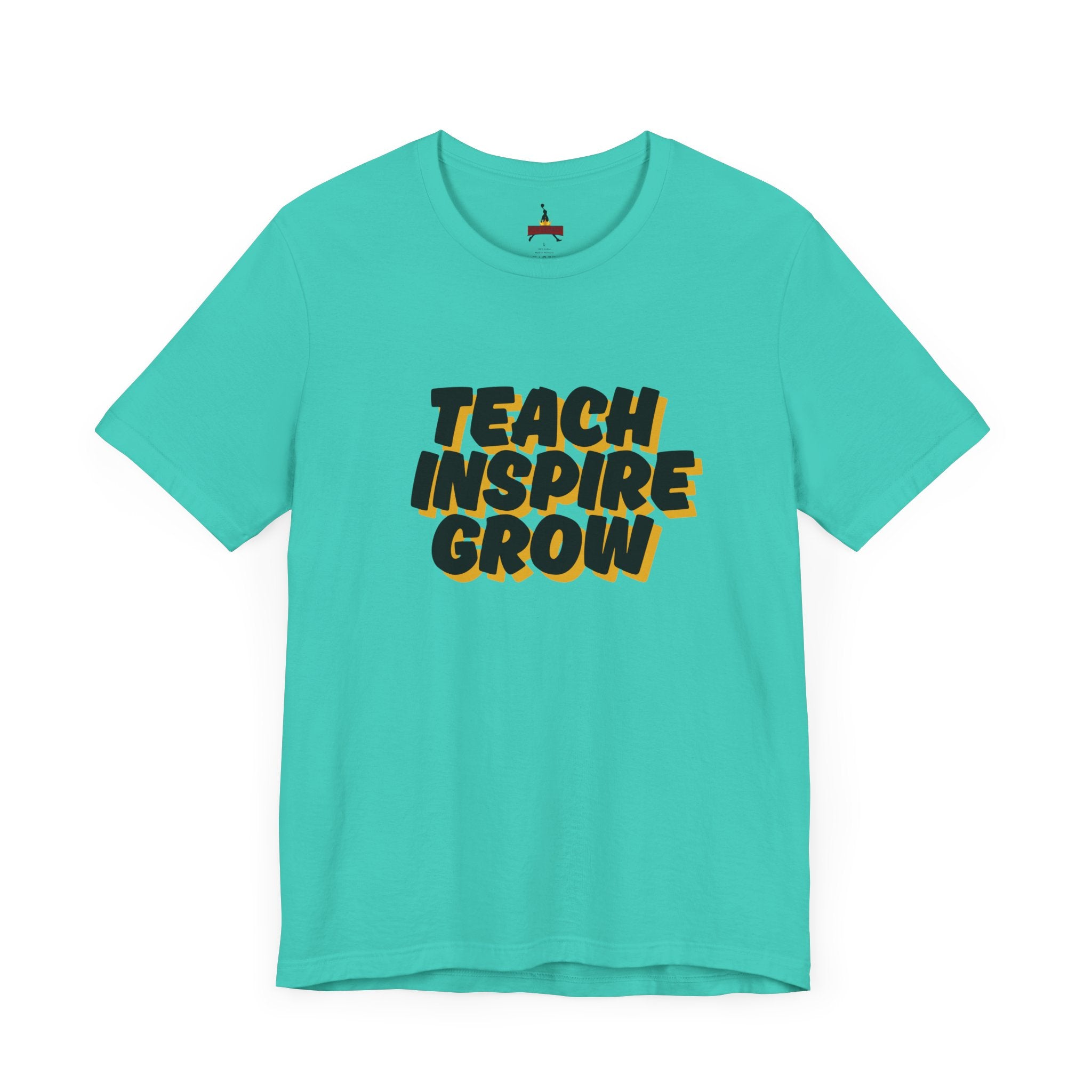 Inspiring Teacher Tee - Teach Inspire Grow Unisex Jersey Short Sleeve Shirt