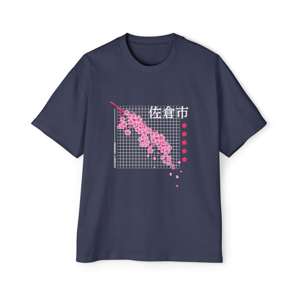 Cherry Blossom City oversized heavy T-shirt