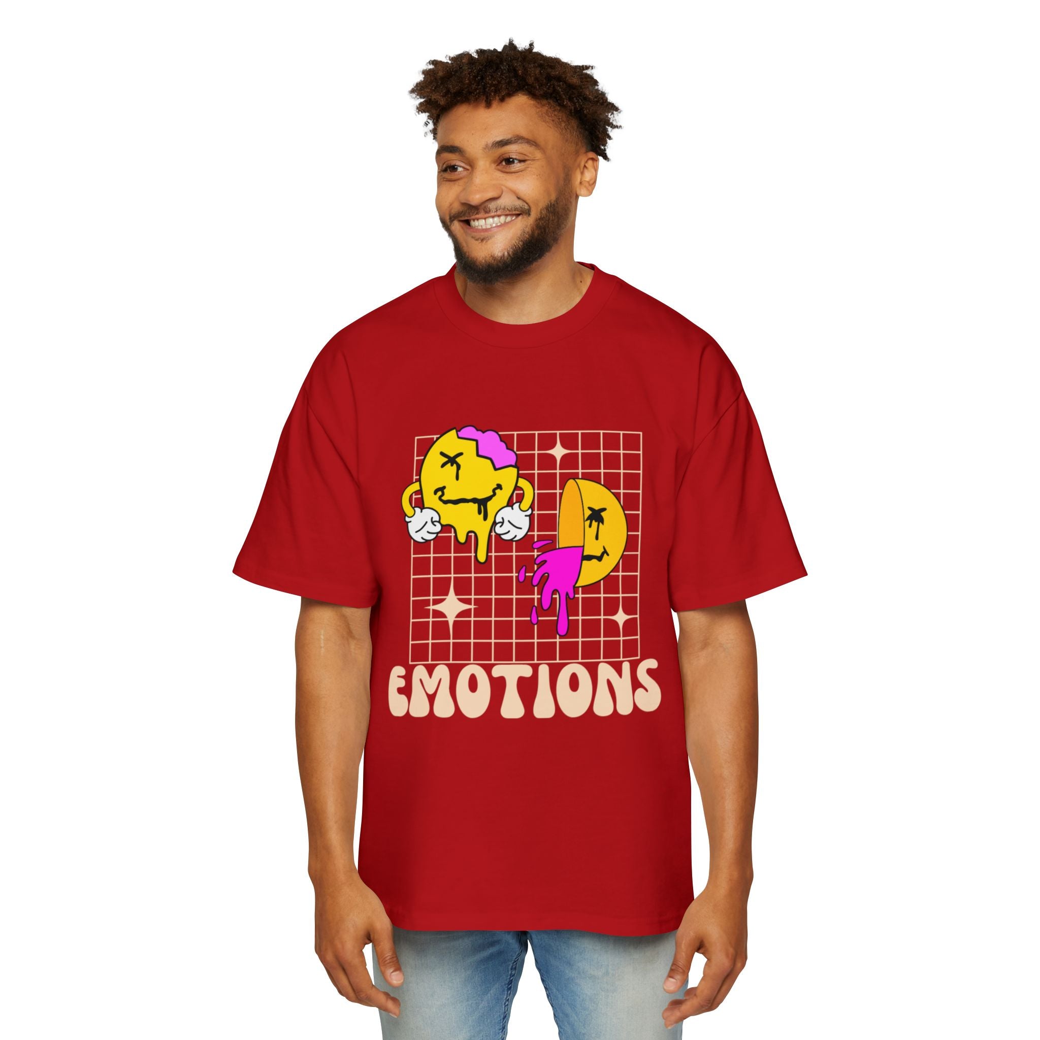 Summer emotions oversized heavy T-shirt