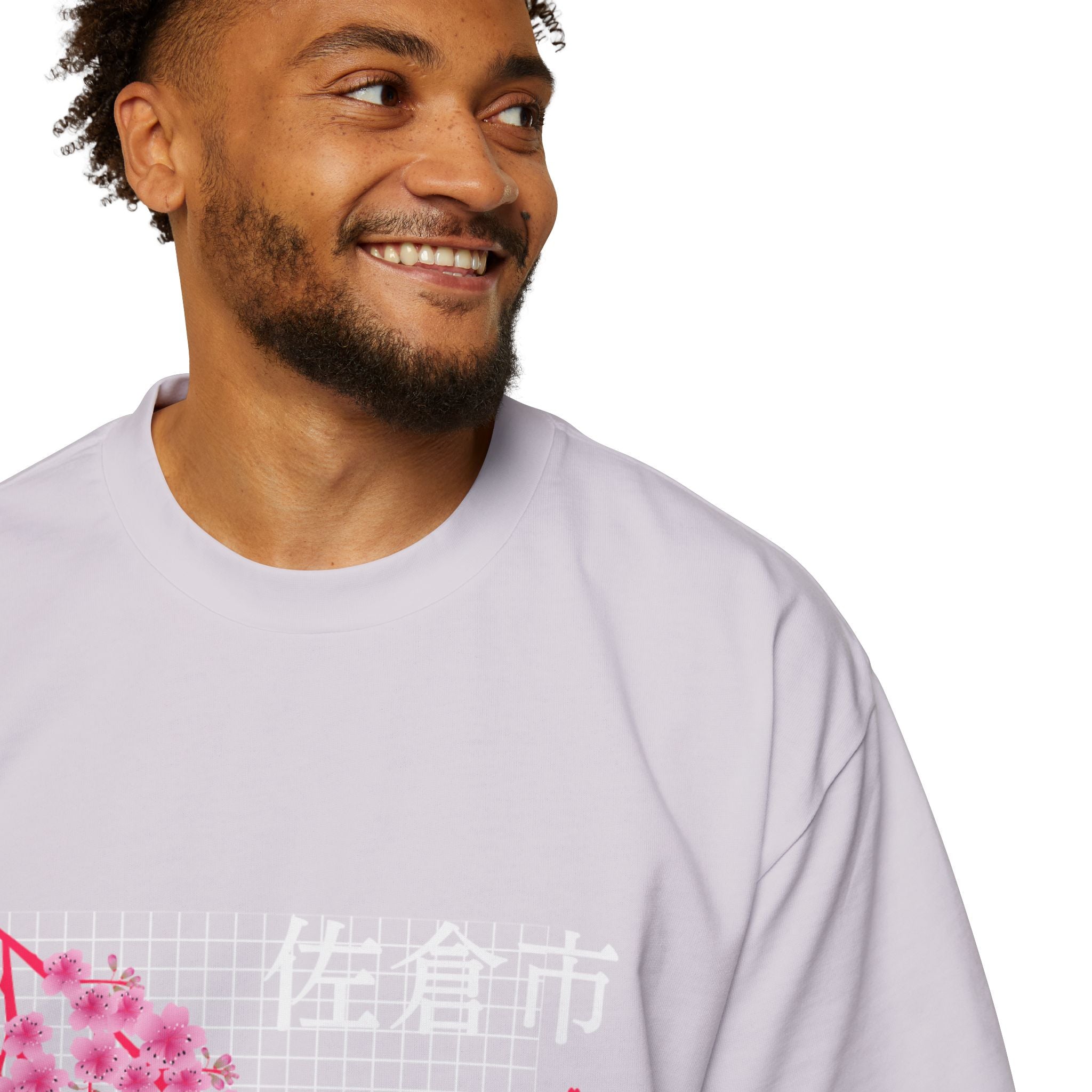 Cherry Blossom City oversized heavy T-shirt