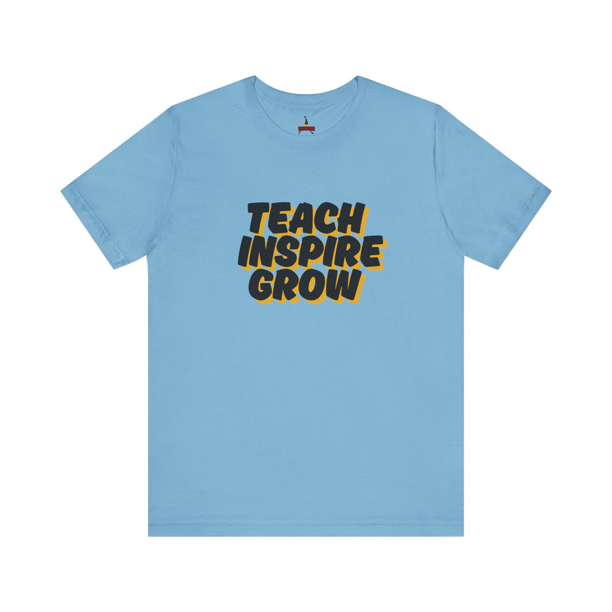 Inspiring Teacher Tee - Teach Inspire Grow Unisex Jersey Short Sleeve Shirt