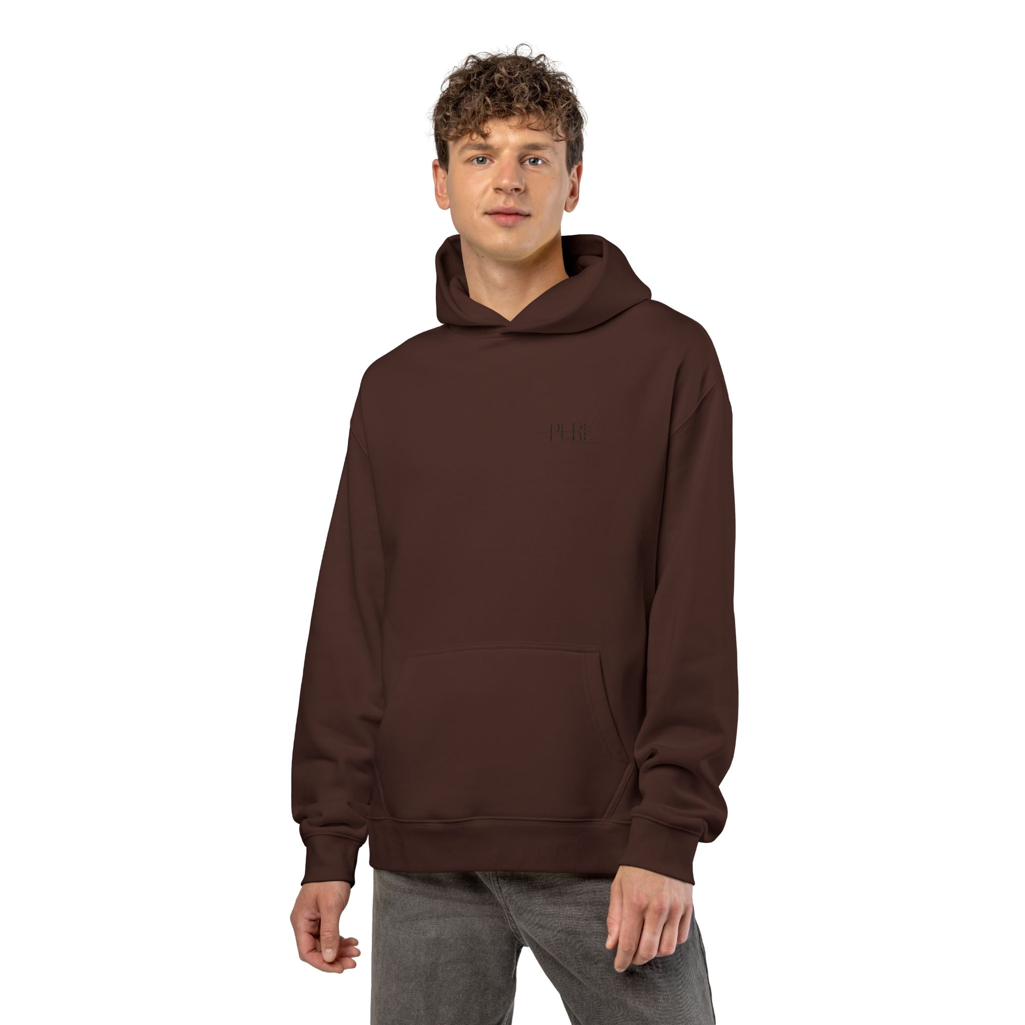 Minimal 'Relax' Embroidered Hoodie — Cozy Casual Pullover
