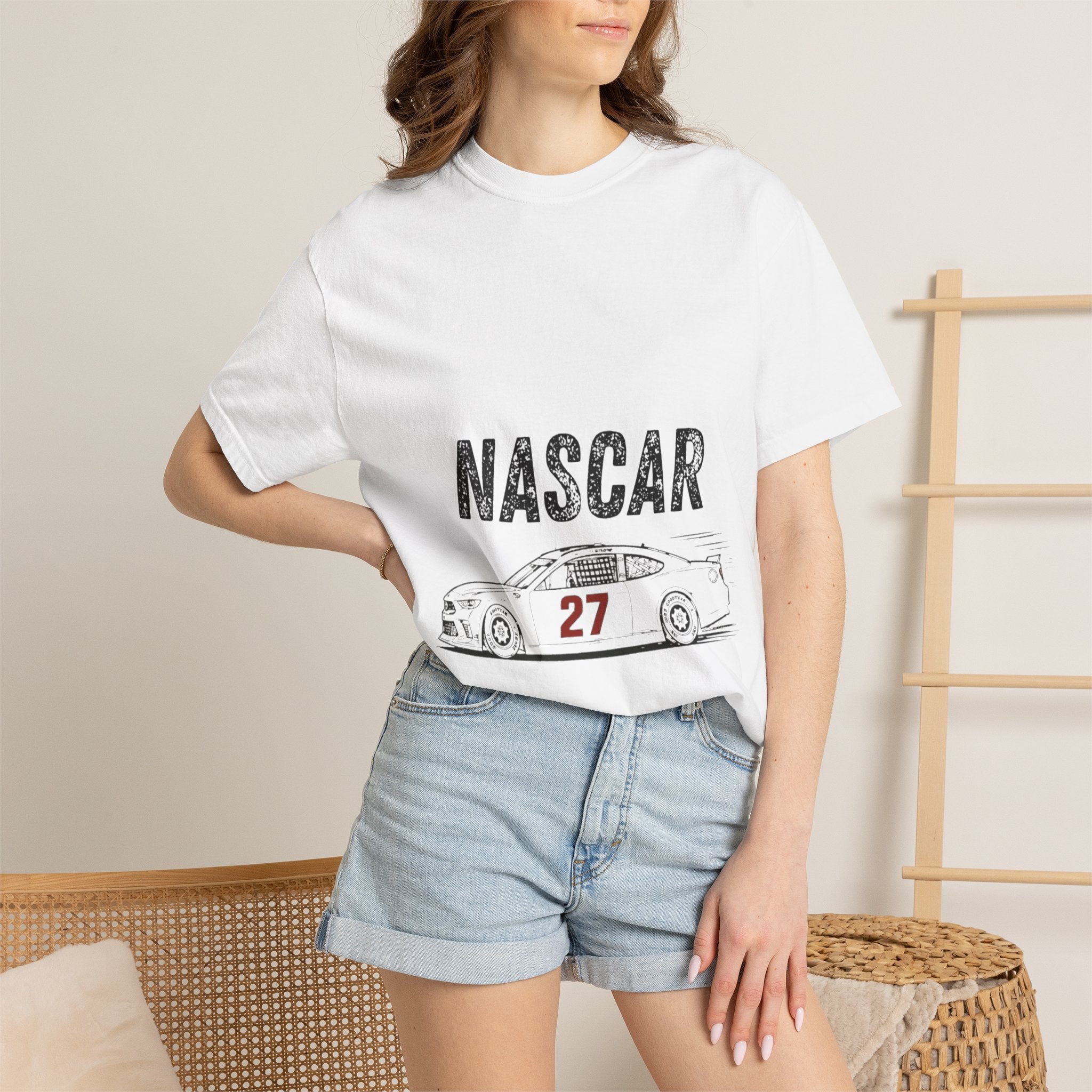 NASCAR Vintage Race Car T-Shirt — Number 27 Graphic Tee