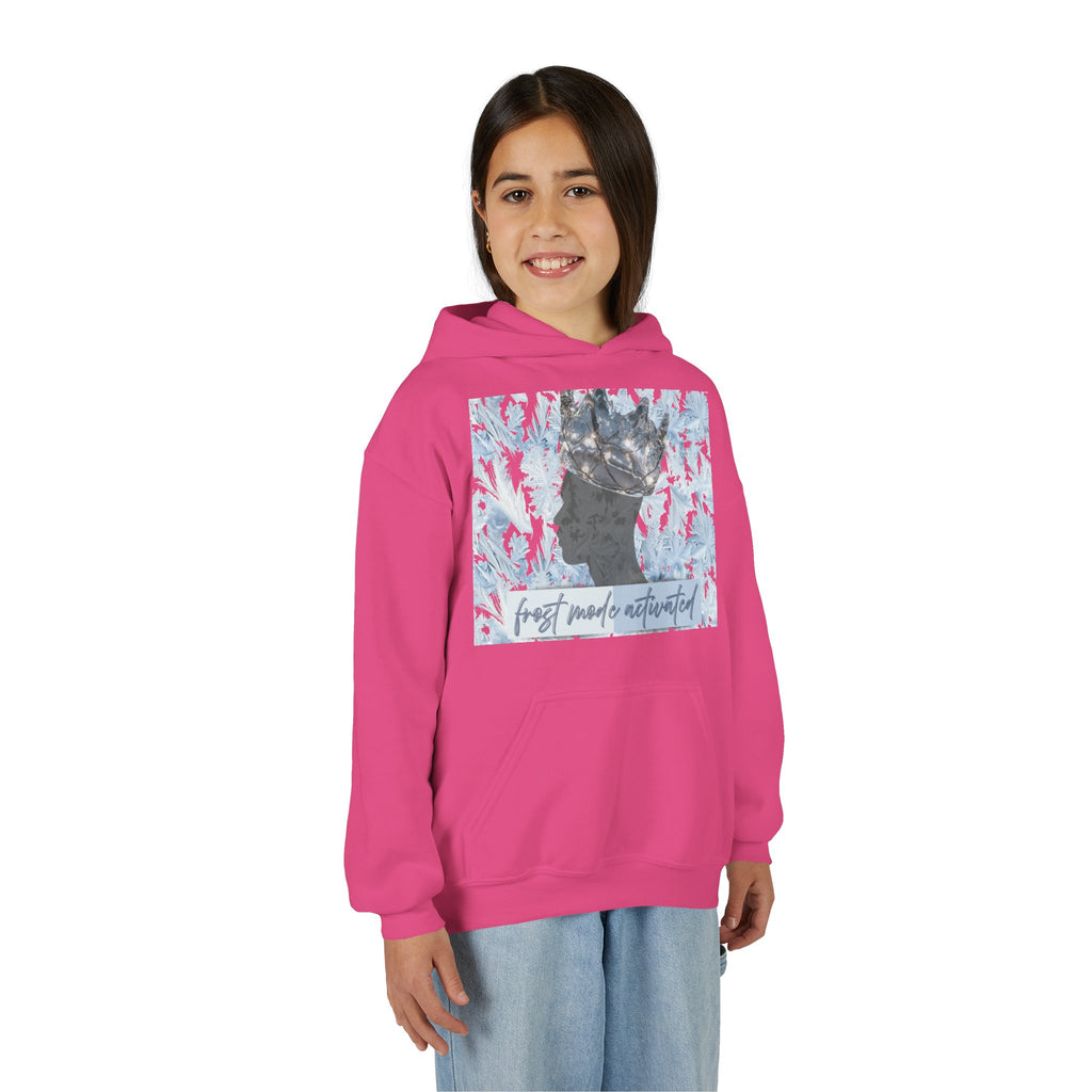 Youth Hoodie — "Frost Mode Activated" Graphic Sweatshirt