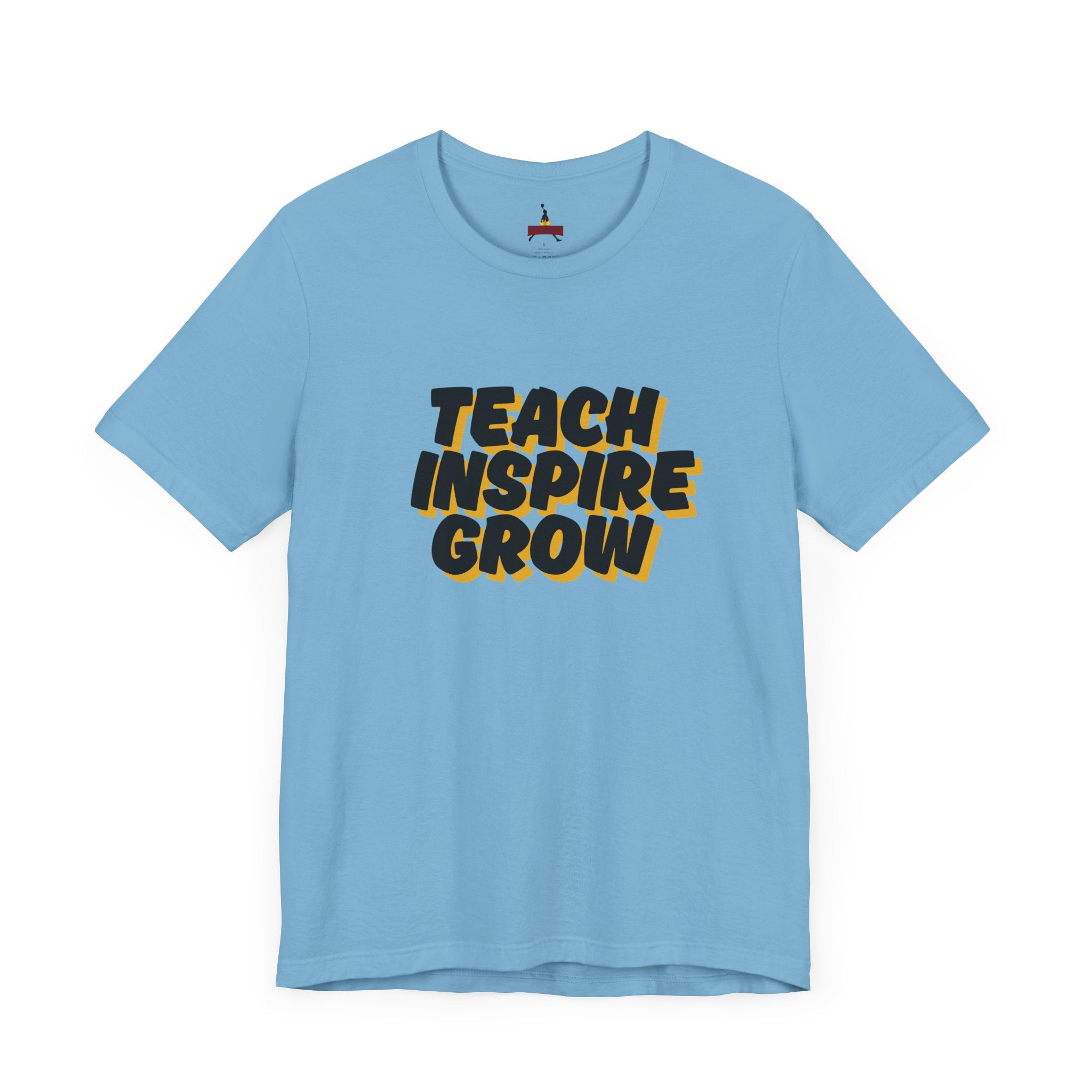 Inspiring Teacher Tee - Teach Inspire Grow Unisex Jersey Short Sleeve Shirt