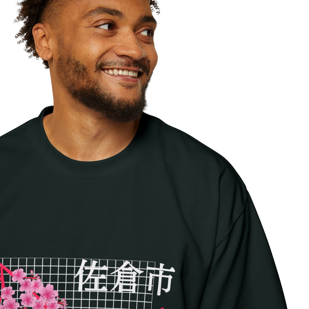 Cherry Blossom City oversized heavy T-shirt