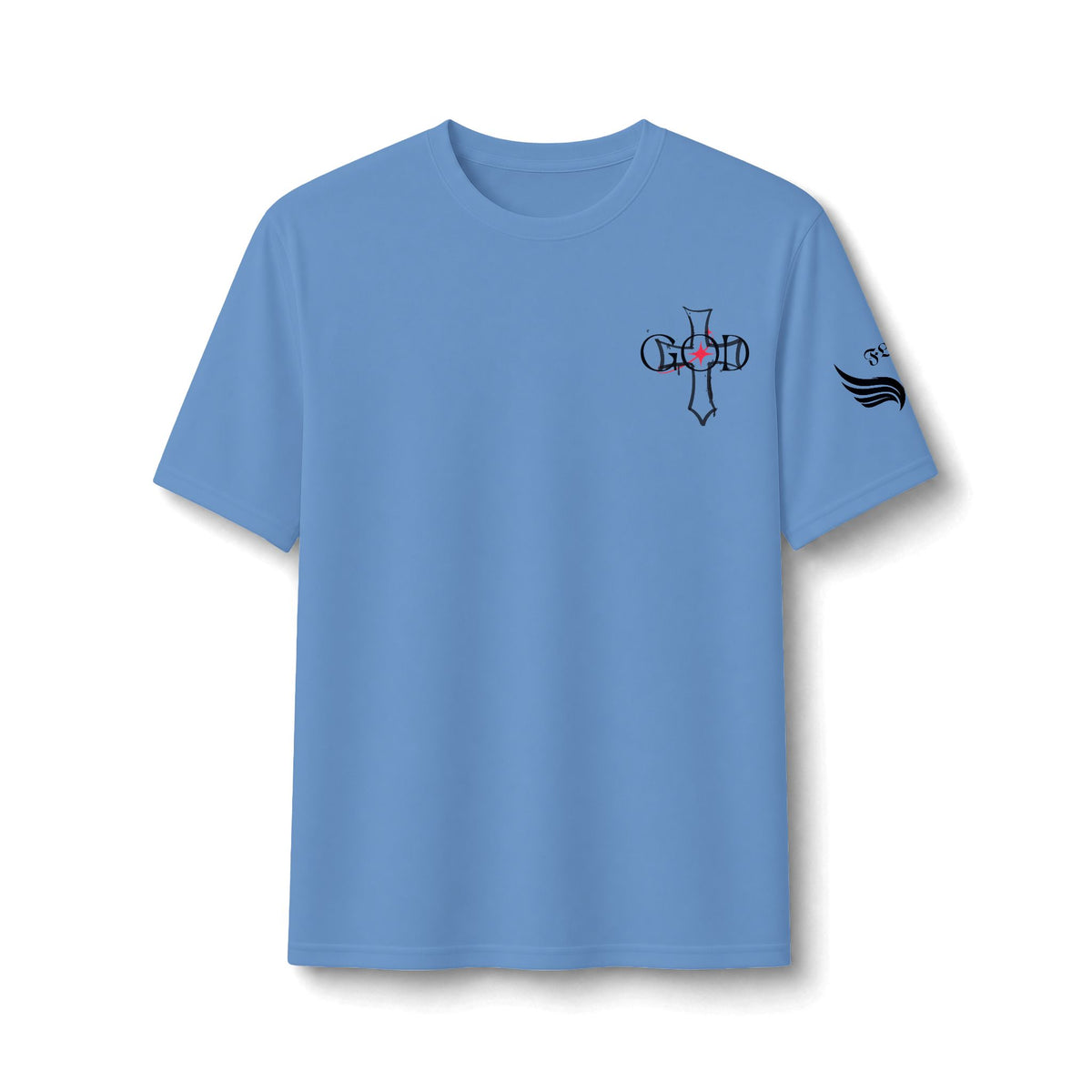 Performance Tee — 'Child' Cross Heart Minimalist Athletic Shirt