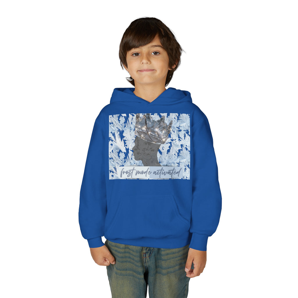 Youth Hoodie — "Frost Mode Activated" Graphic Sweatshirt