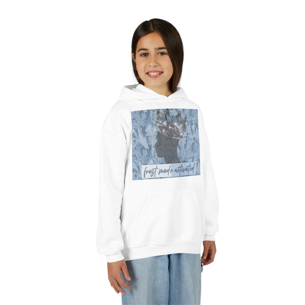 Youth Hoodie — "Frost Mode Activated" Graphic Sweatshirt