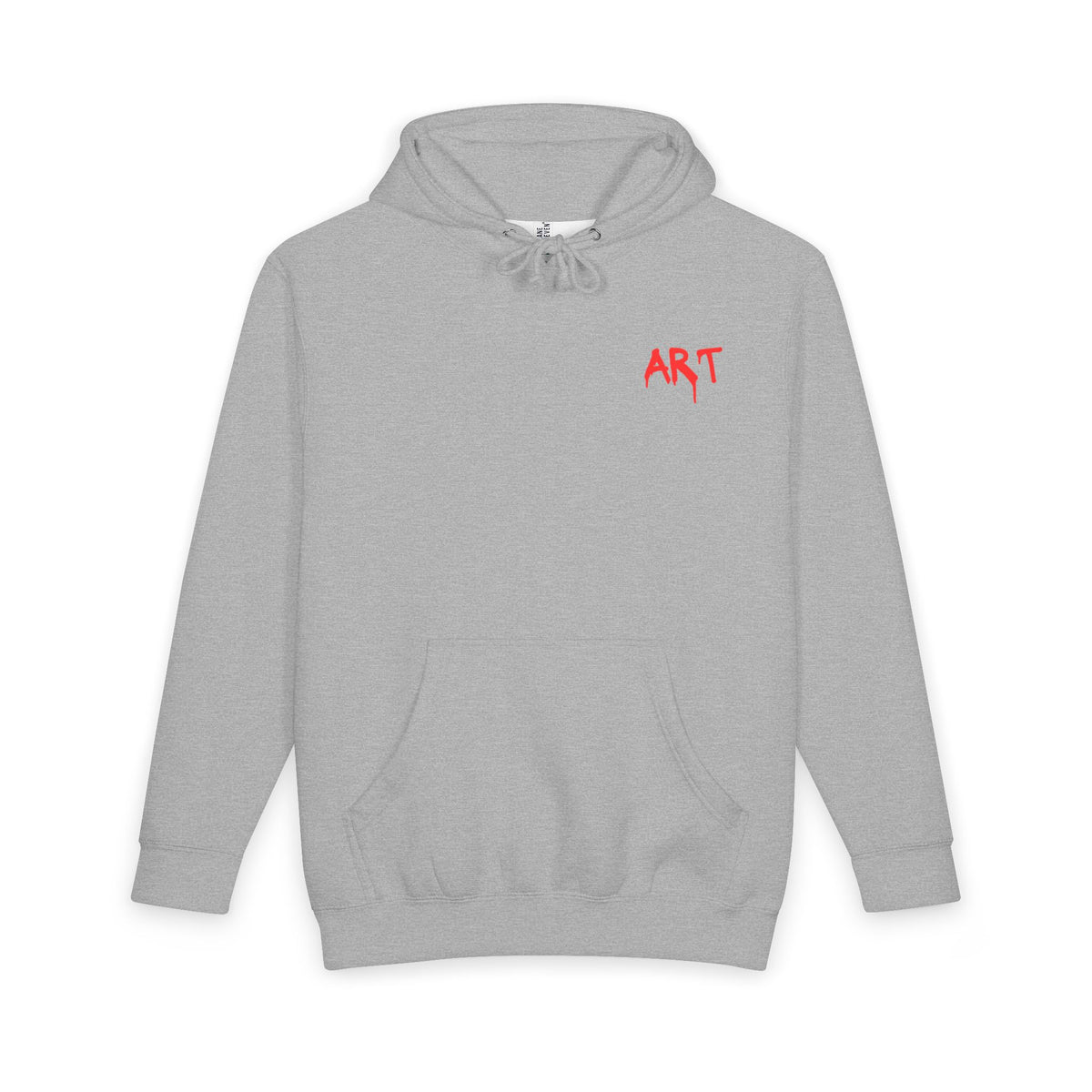 Street Apparel Hoodie — 'ART' Chest Logo & Back Stencil Design