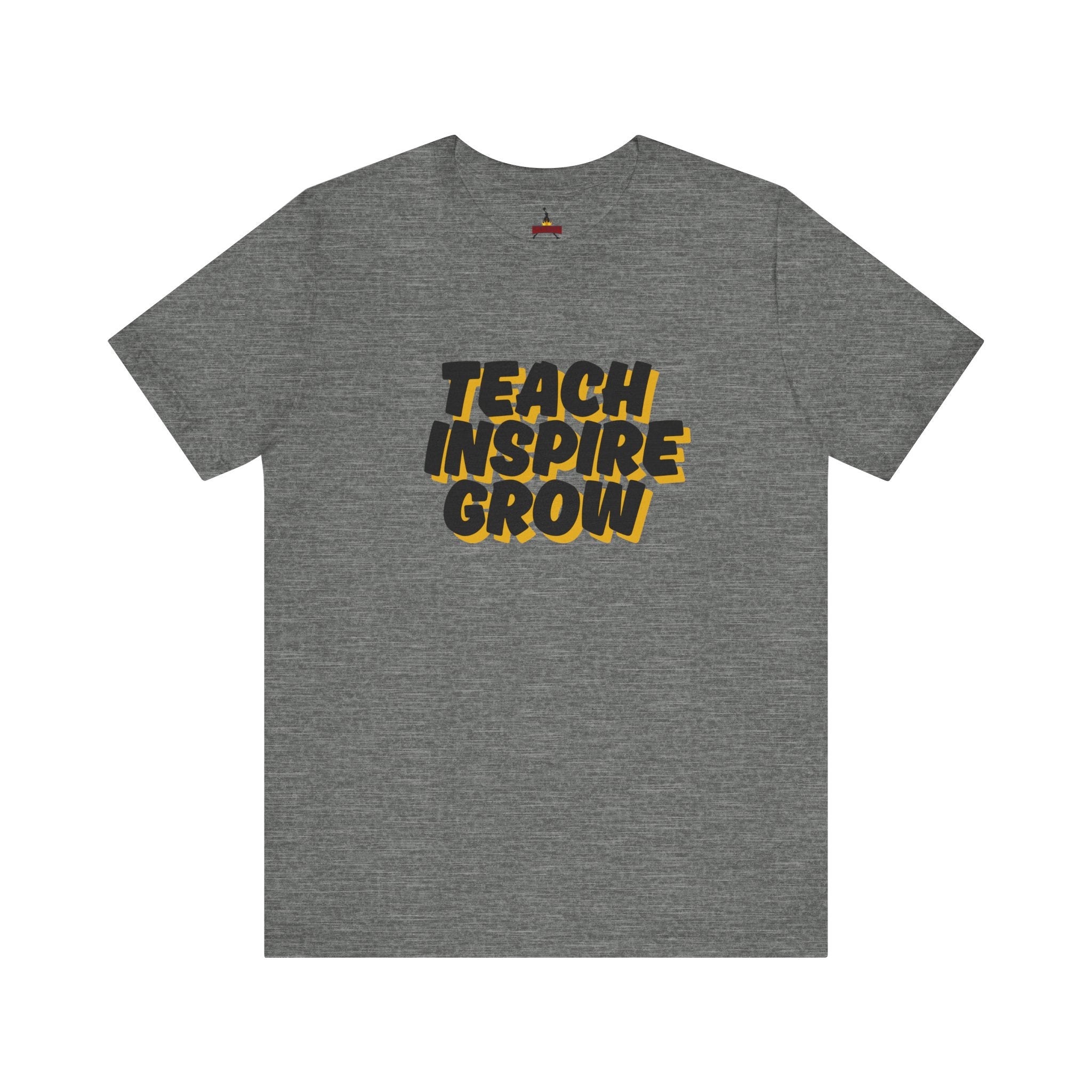 Inspiring Teacher Tee - Teach Inspire Grow Unisex Jersey Short Sleeve Shirt