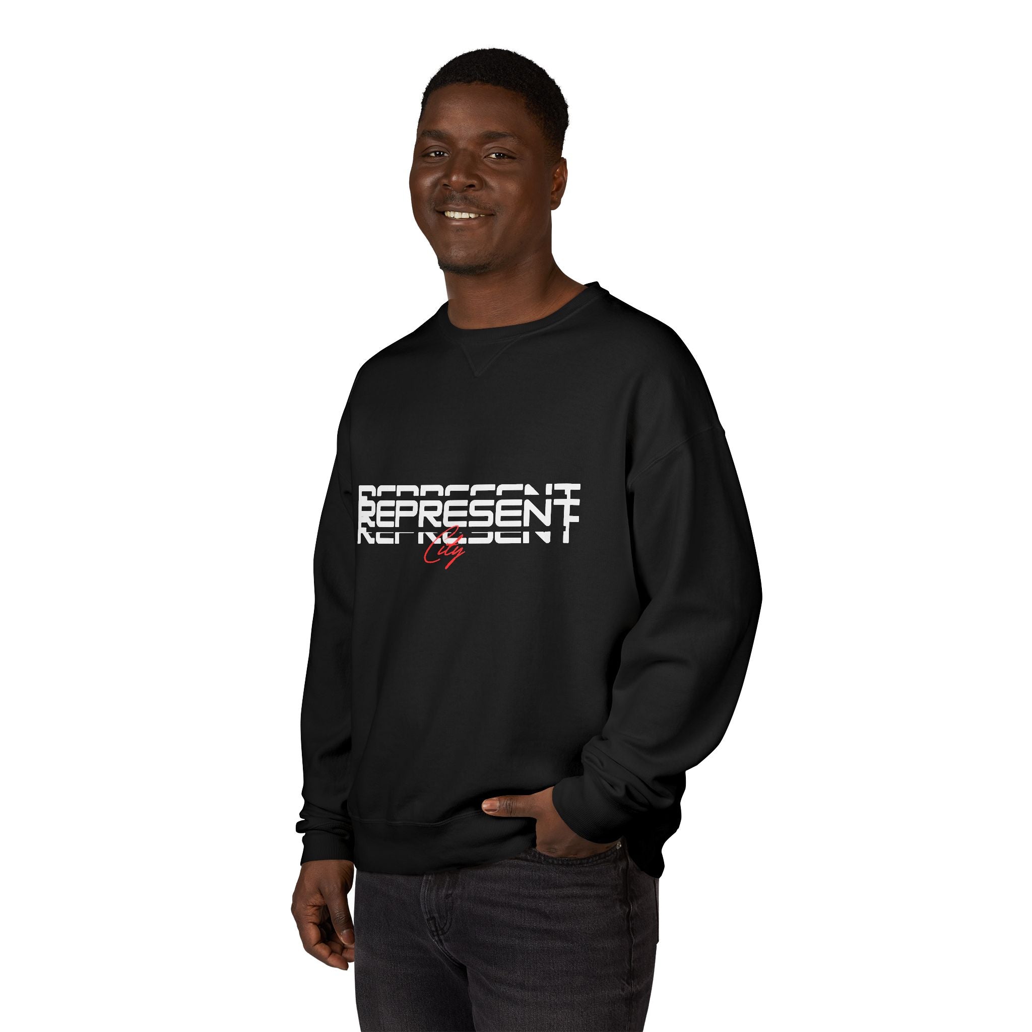 Trendy Unisex Graphic Sweatshirt - Represent Crewneck