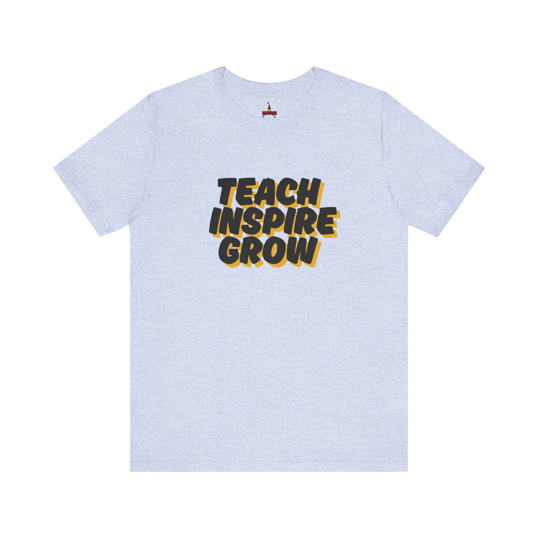 Inspiring Teacher Tee - Teach Inspire Grow Unisex Jersey Short Sleeve Shirt