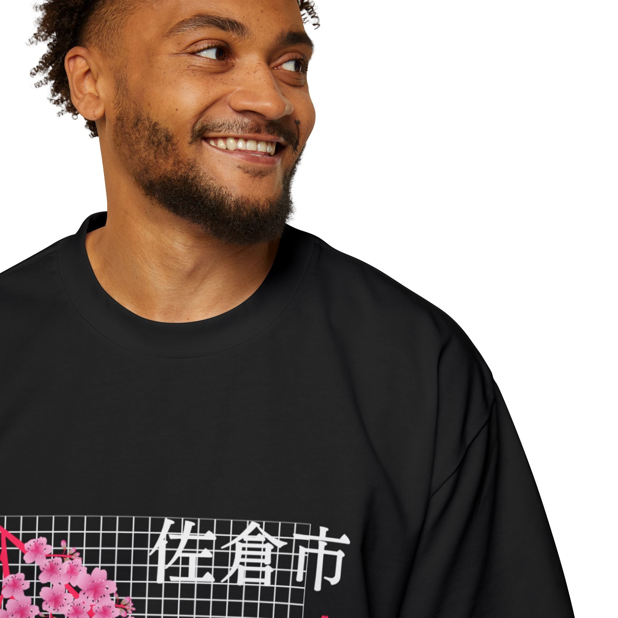 Cherry Blossom City oversized heavy T-shirt