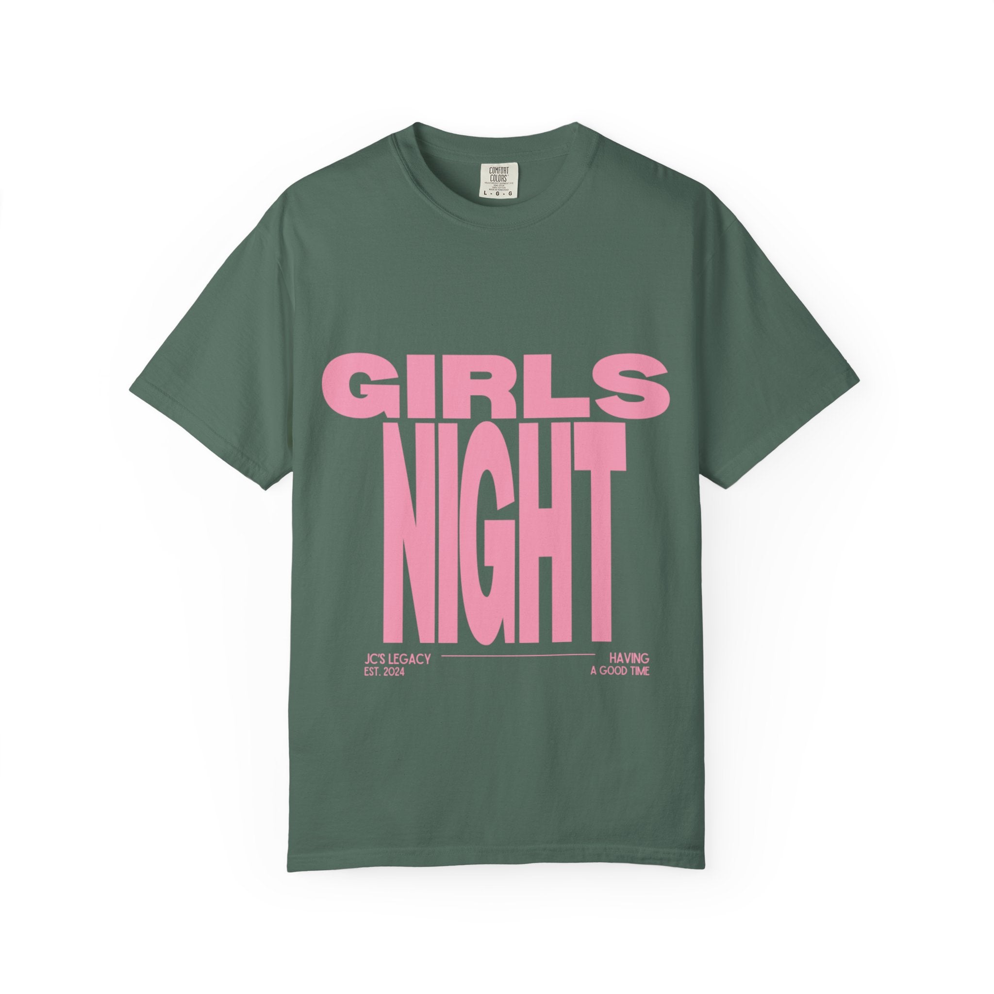 Girls Night T-Shirt — Bold Pink Graphic Tee for Bachelorette & Party
