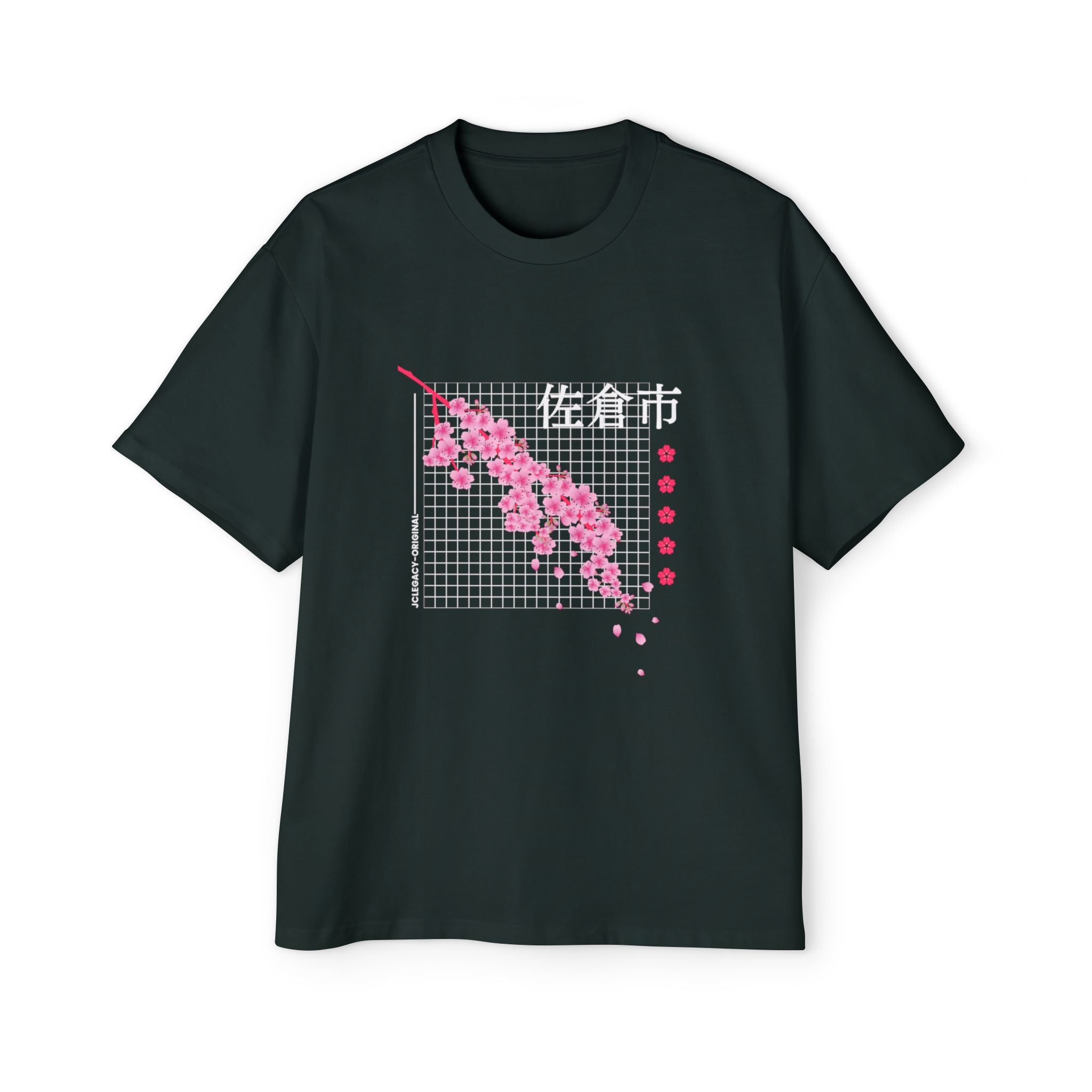 Cherry Blossom City oversized heavy T-shirt