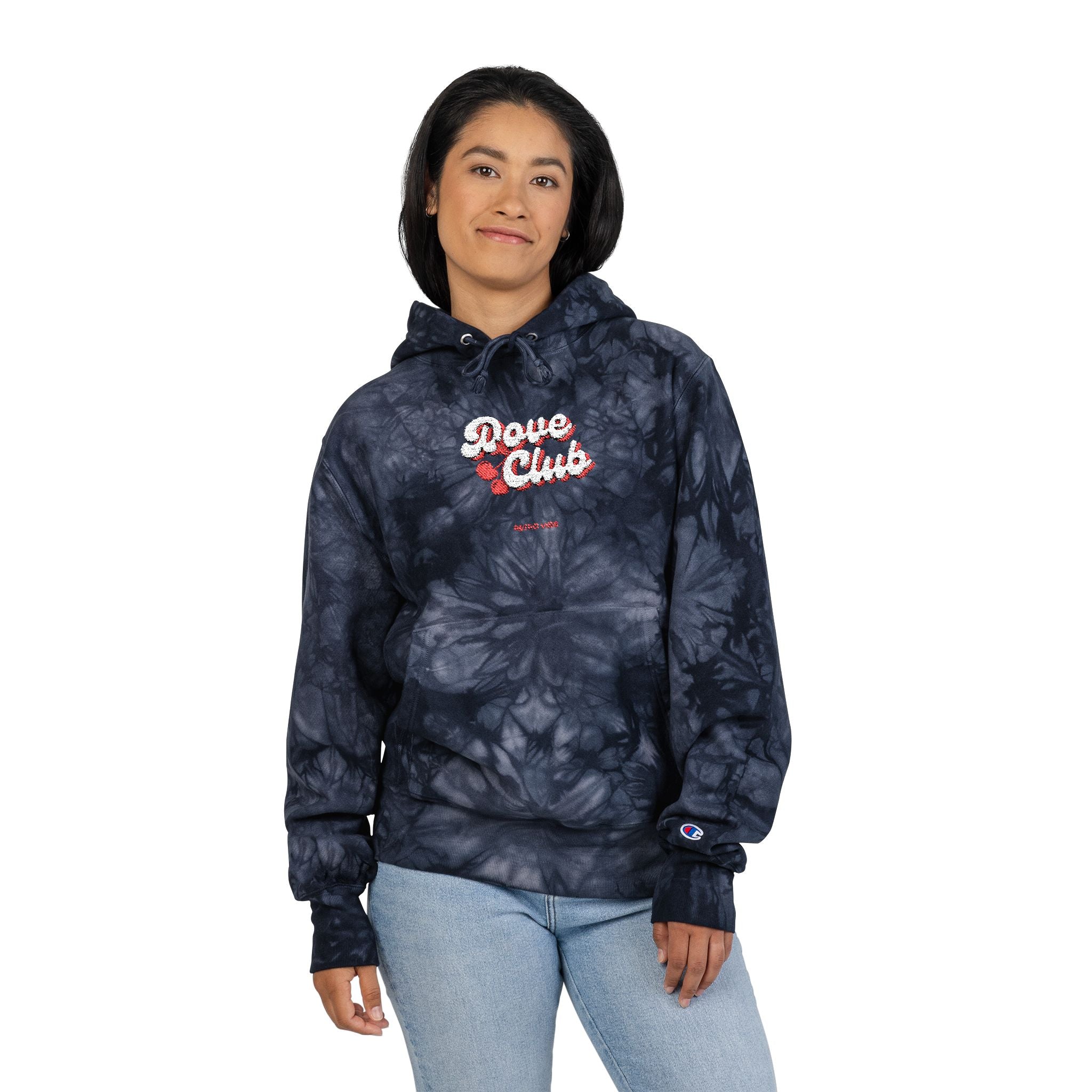 Unisex Tie-Dye Rose Club Hoodie