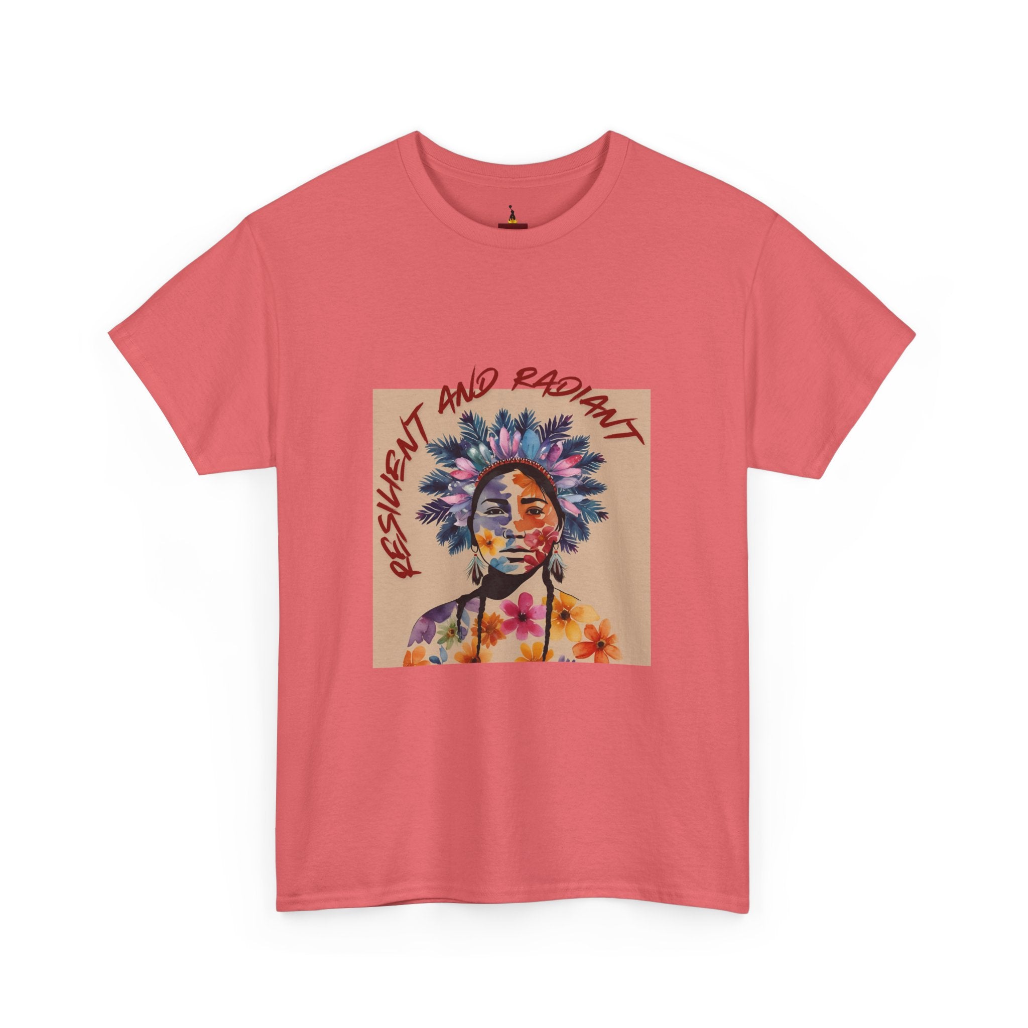 Empowered Floral Unisex Heavy Cotton Tee - Fresh & Radiant Design